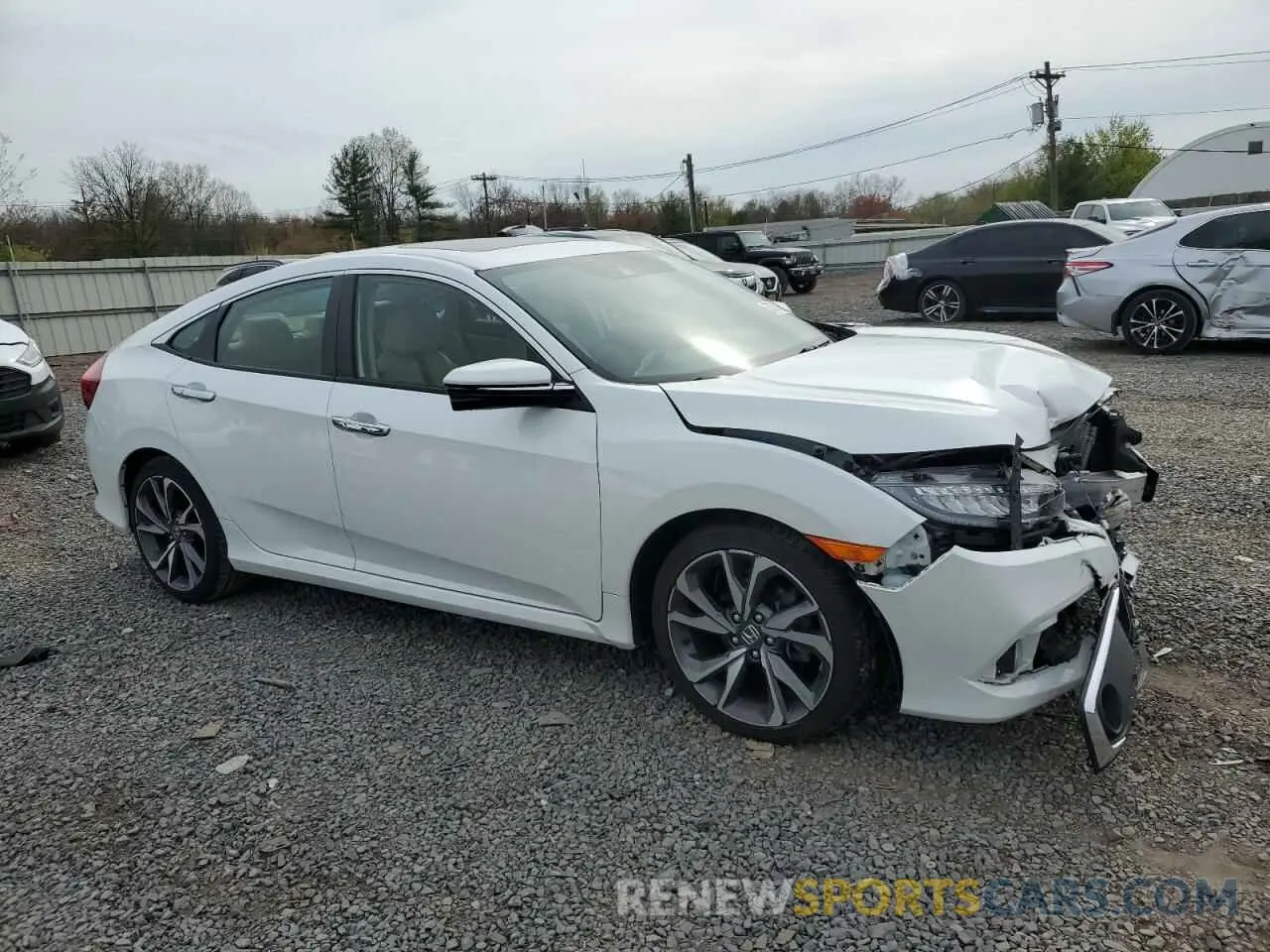 4 fotografías del automóvil dañado JHMFC1F96KX014491 HONDA CIVIC 2019