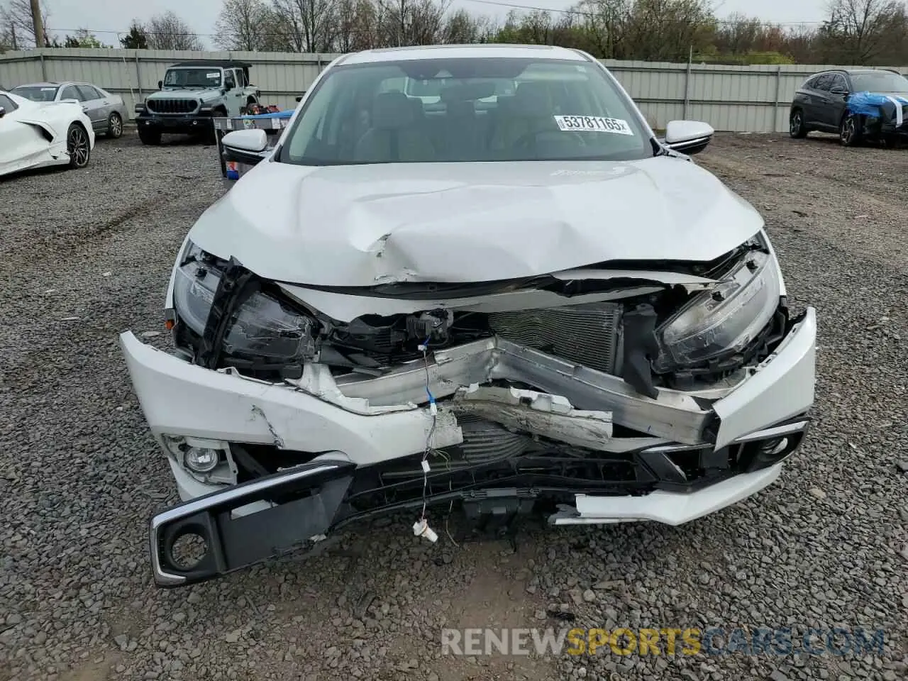5 fotografías del automóvil dañado JHMFC1F96KX014491 HONDA CIVIC 2019