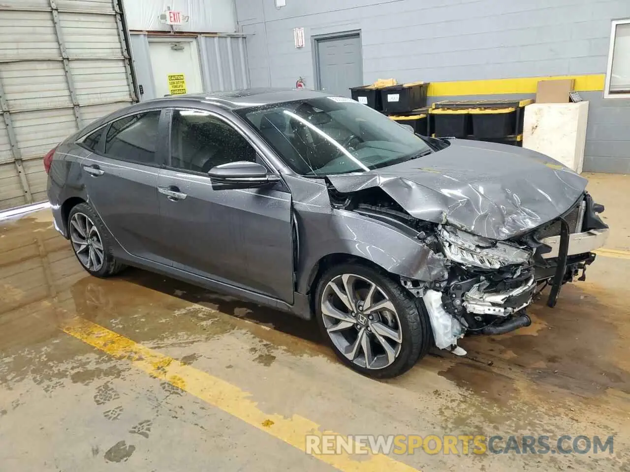 4 fotografías del automóvil dañado JHMFC1F99KX002285 HONDA CIVIC 2019