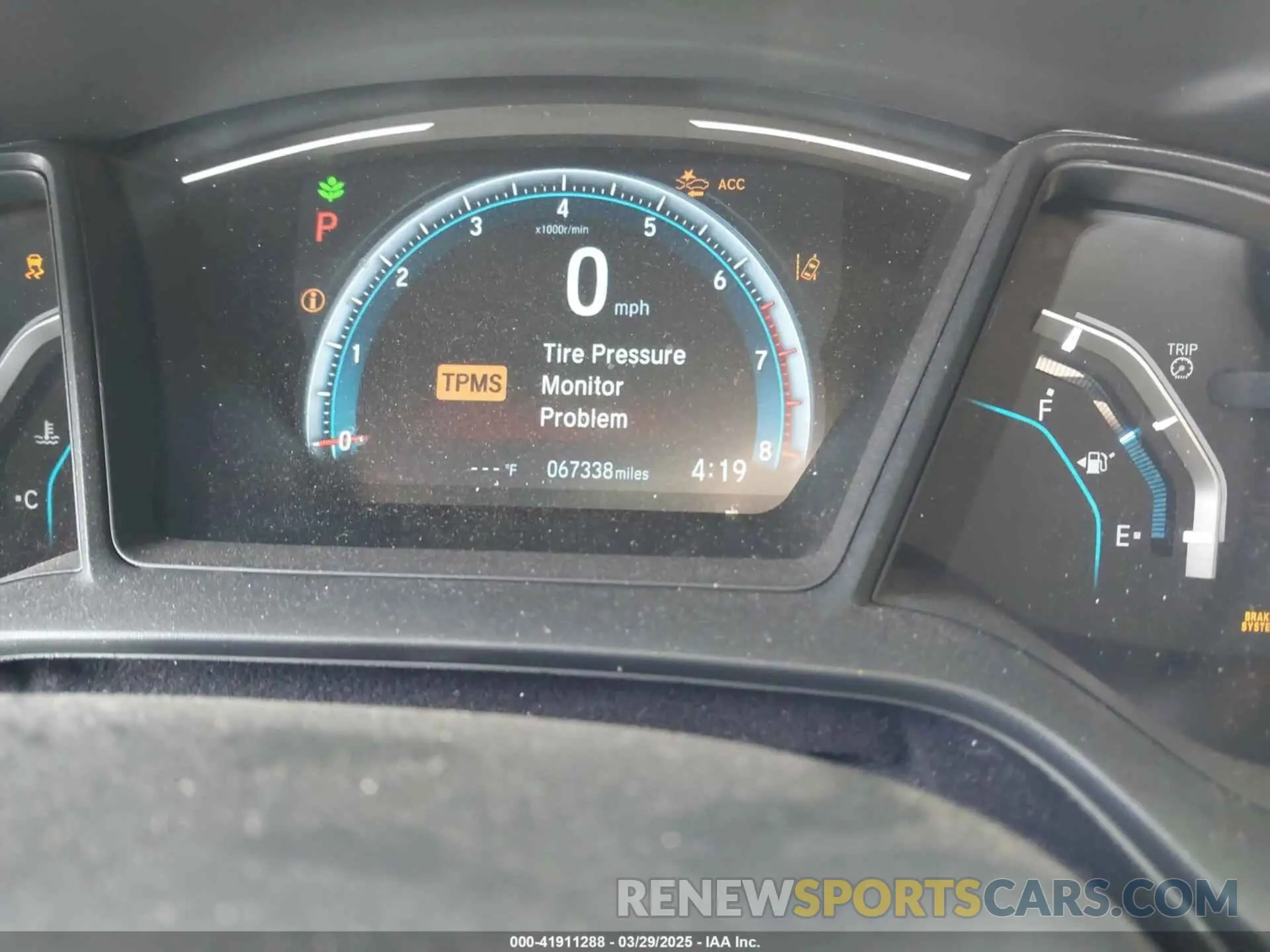 7 fotografías del automóvil dañado SHHFK7H30KU224805 HONDA CIVIC 2019
