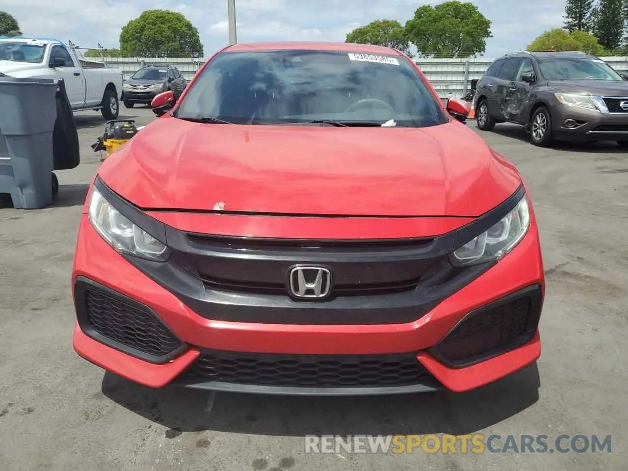 5 fotografías del automóvil dañado SHHFK7H36KU206888 HONDA CIVIC 2019