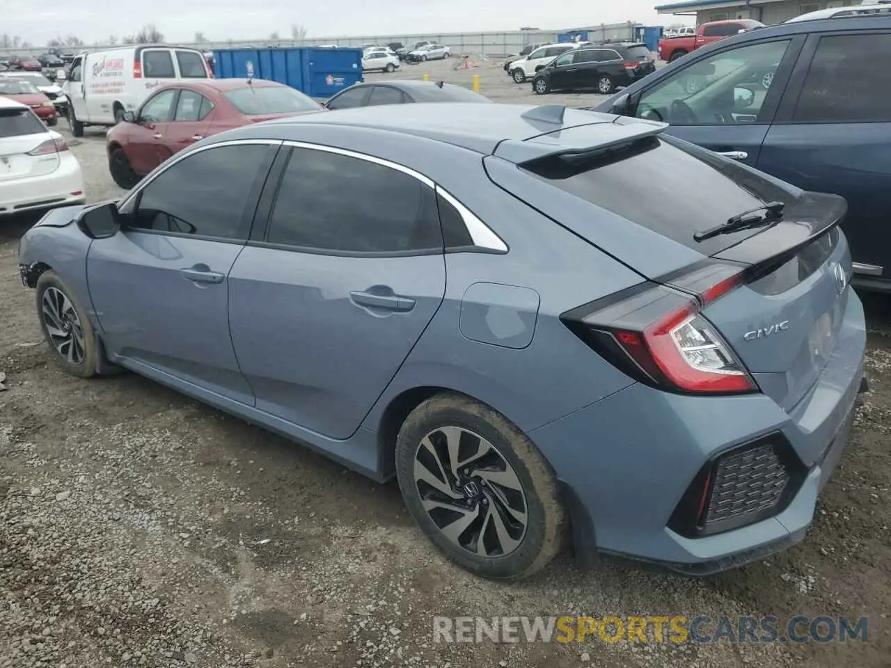 2 fotografías del automóvil dañado SHHFK7H36KU223447 HONDA CIVIC 2019
