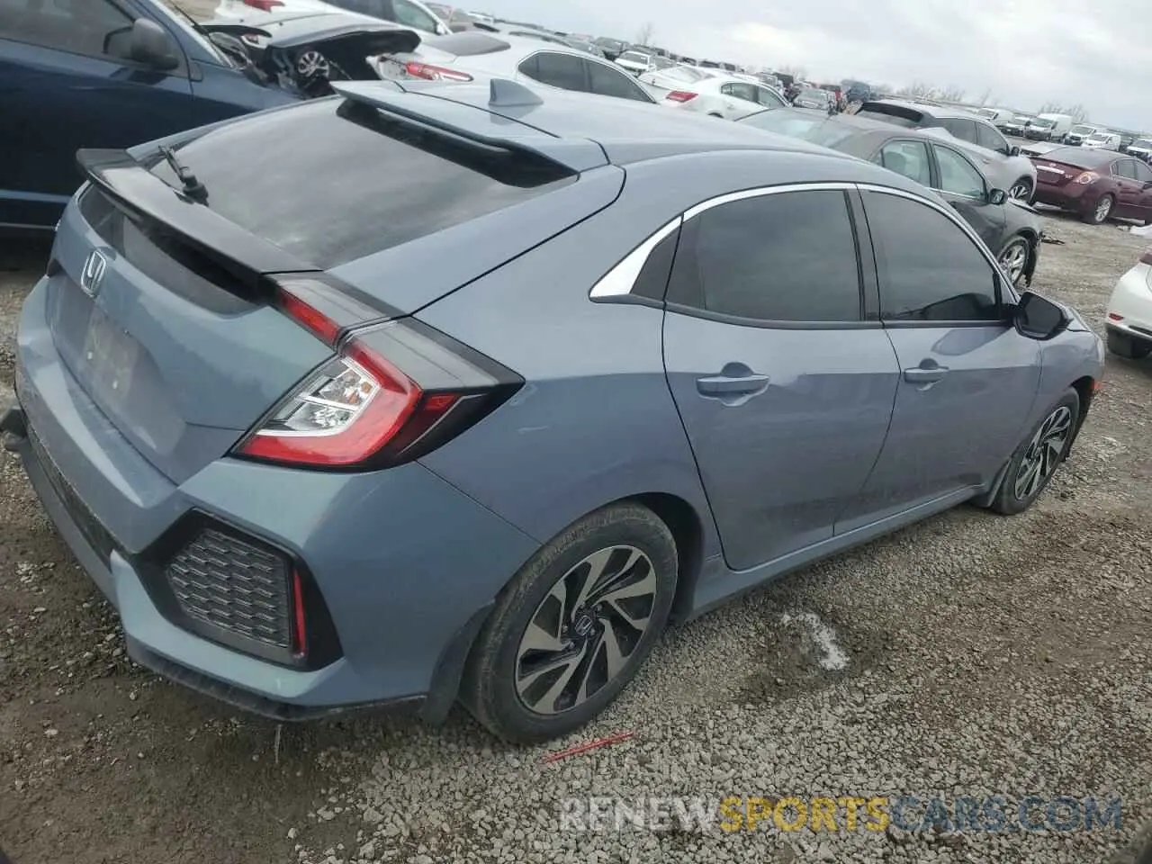 3 fotografías del automóvil dañado SHHFK7H36KU223447 HONDA CIVIC 2019