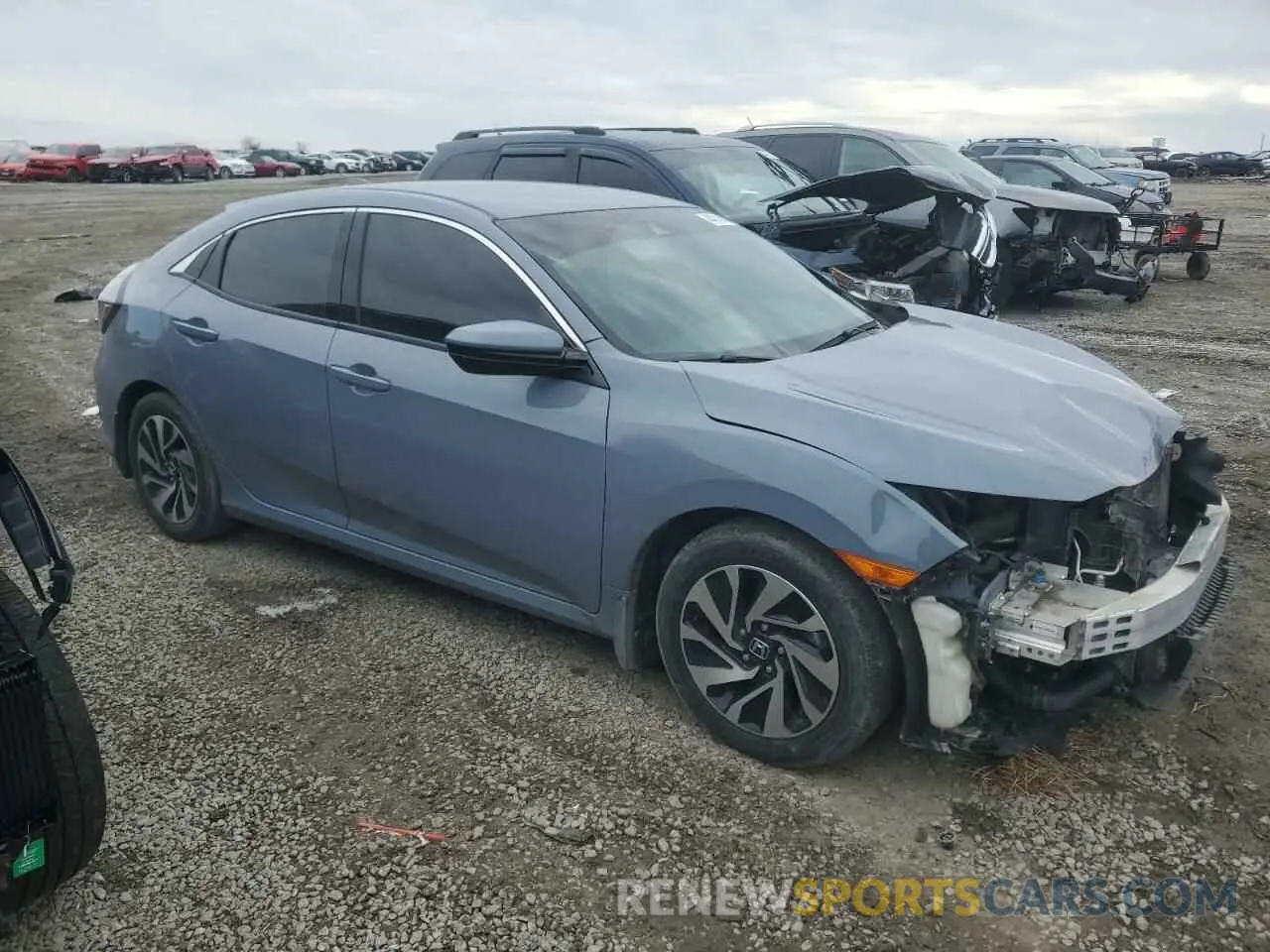 4 fotografías del automóvil dañado SHHFK7H36KU223447 HONDA CIVIC 2019