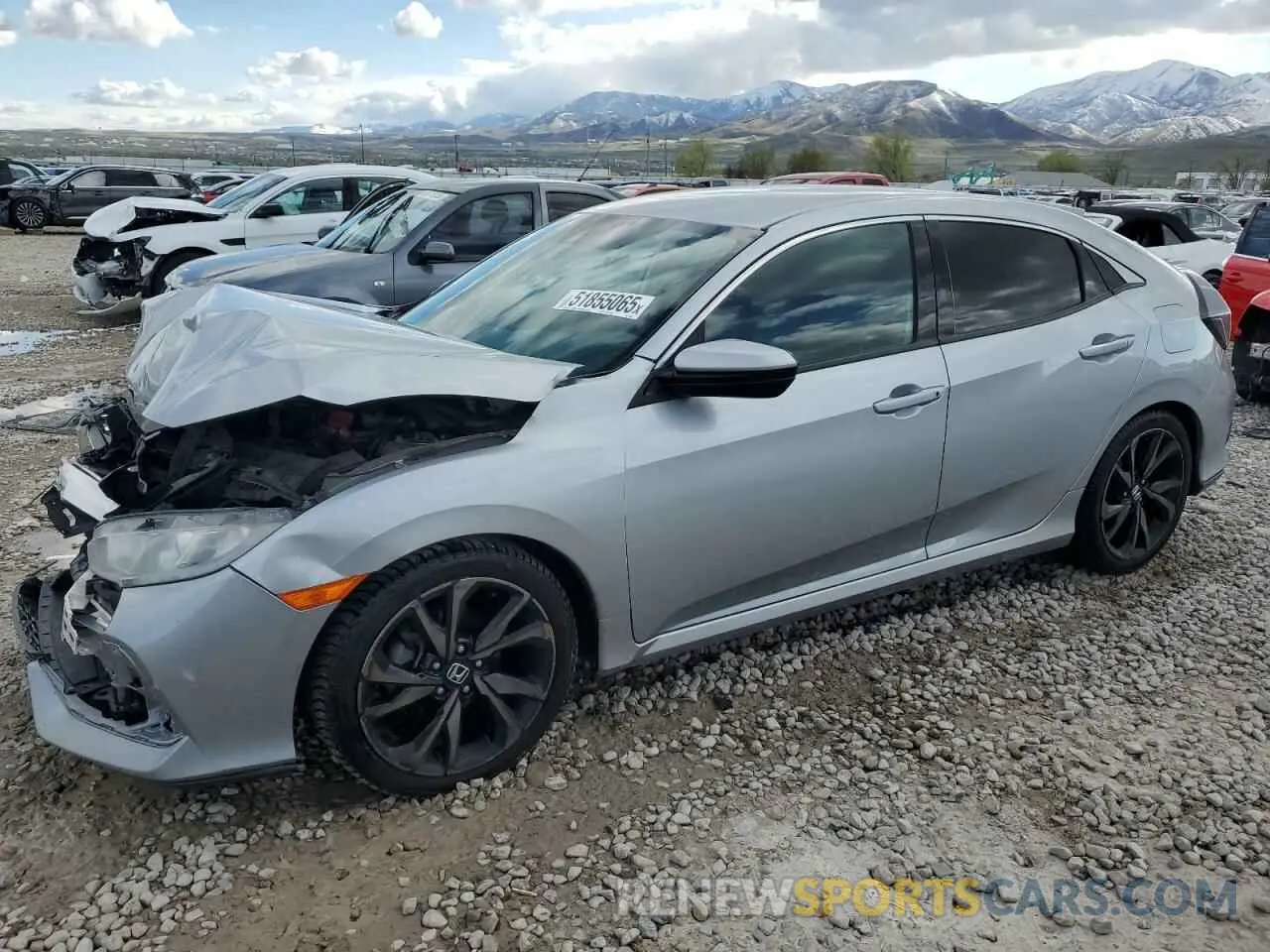 1 fotografías del automóvil dañado SHHFK7H36KU413832 HONDA CIVIC 2019