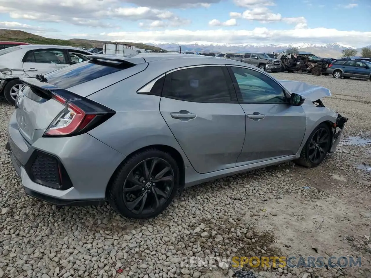 3 fotografías del automóvil dañado SHHFK7H36KU413832 HONDA CIVIC 2019