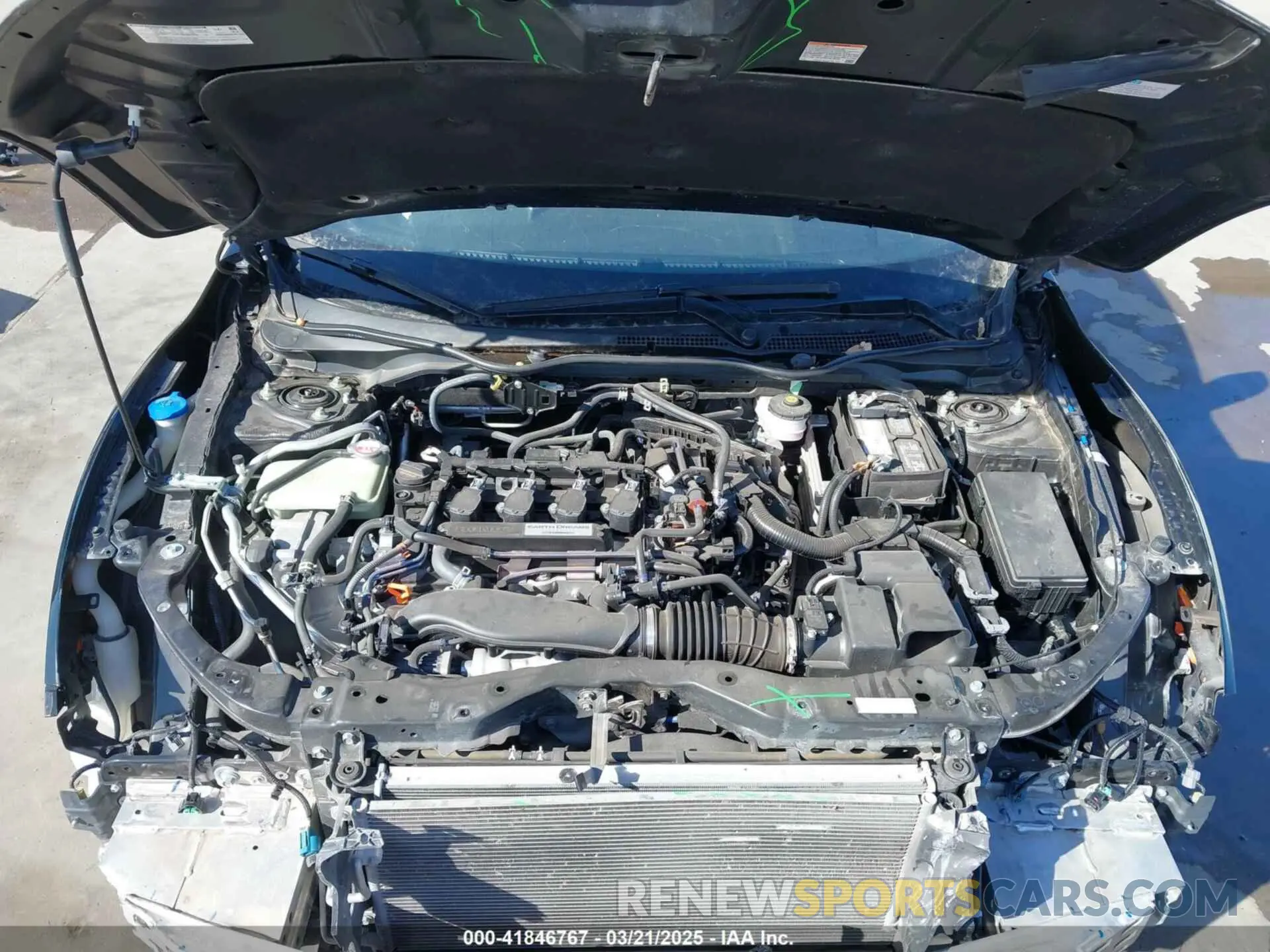 10 fotografías del automóvil dañado SHHFK7H37KU228365 HONDA CIVIC 2019
