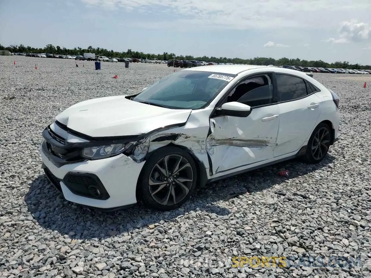 1 fotografías del automóvil dañado SHHFK7H41KU214812 HONDA CIVIC 2019