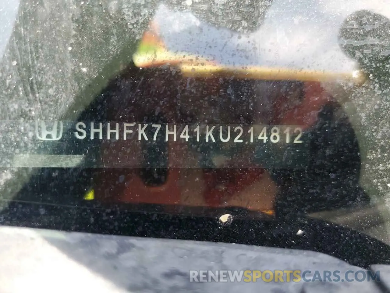 12 fotografías del automóvil dañado SHHFK7H41KU214812 HONDA CIVIC 2019