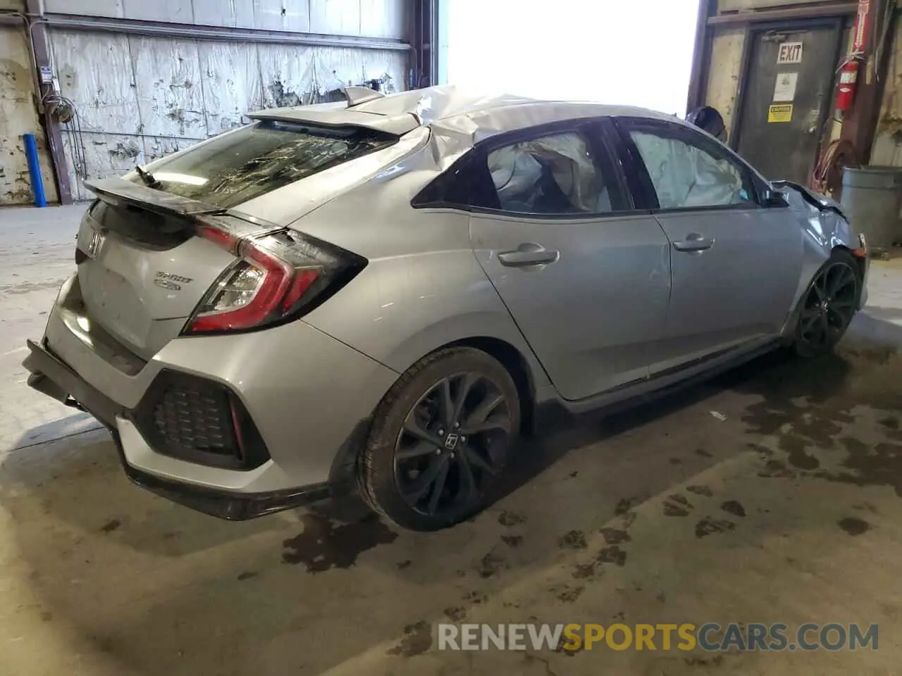3 fotografías del automóvil dañado SHHFK7H43KU212592 HONDA CIVIC 2019