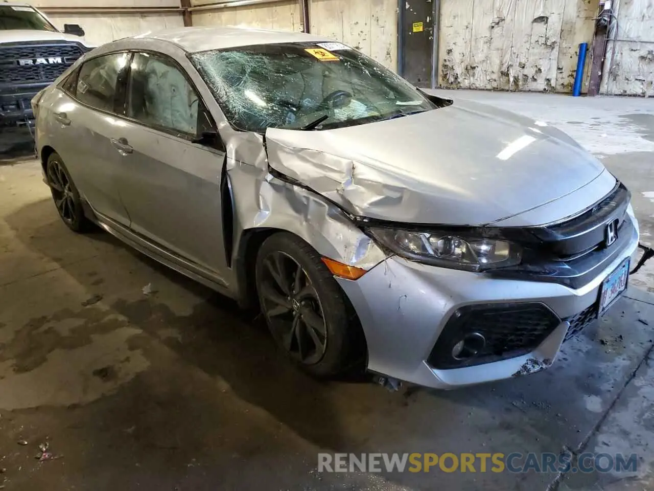 4 fotografías del automóvil dañado SHHFK7H43KU212592 HONDA CIVIC 2019