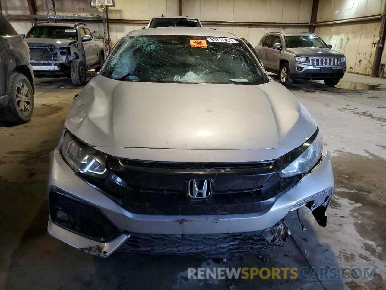 5 fotografías del automóvil dañado SHHFK7H43KU212592 HONDA CIVIC 2019