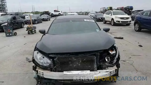 10 fotografías del automóvil dañado SHHFK7H43KU223074 HONDA CIVIC 2019
