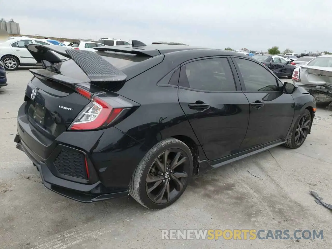 3 fotografías del automóvil dañado SHHFK7H43KU223074 HONDA CIVIC 2019