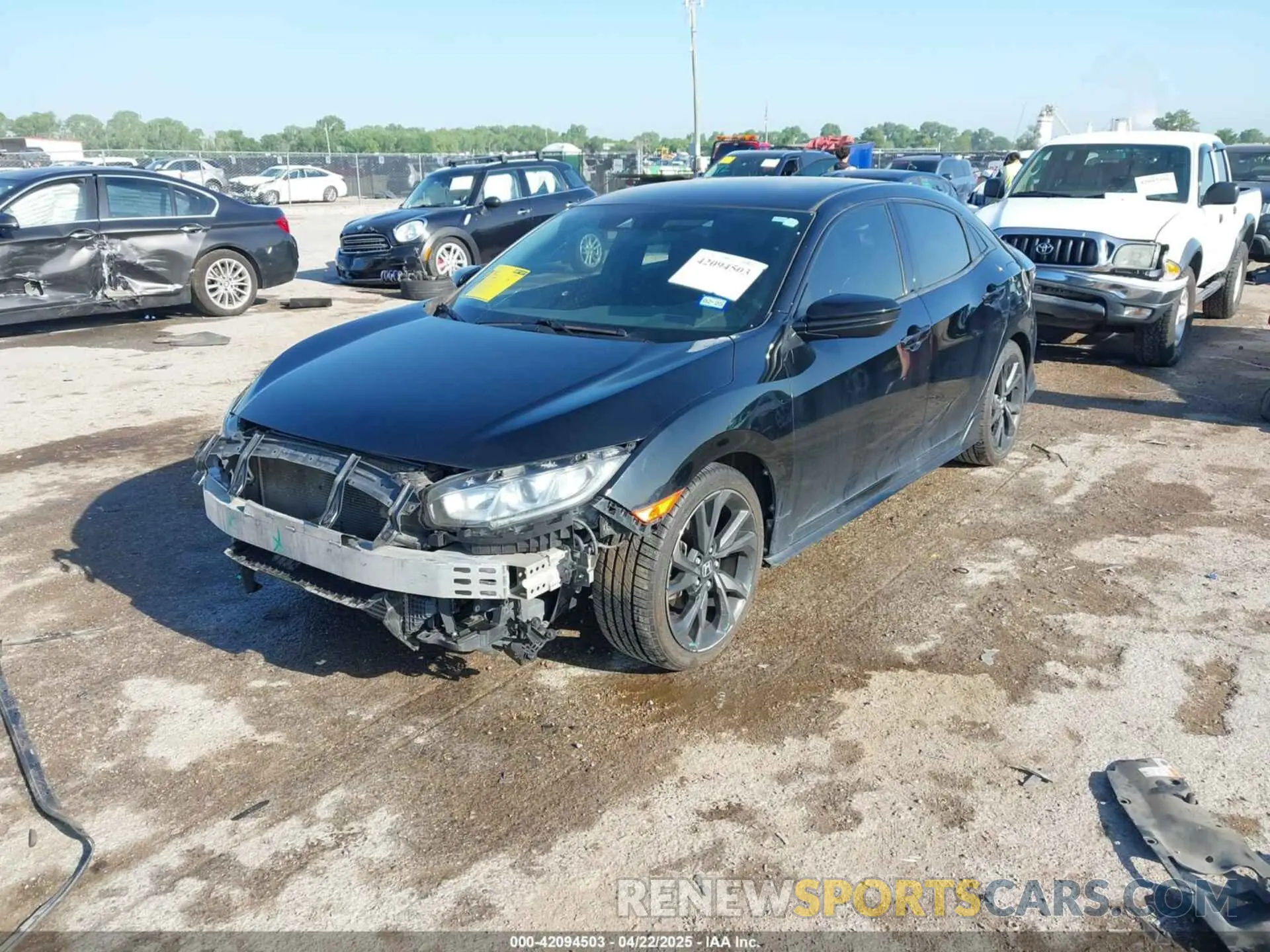 2 fotografías del automóvil dañado SHHFK7H43KU405311 HONDA CIVIC 2019