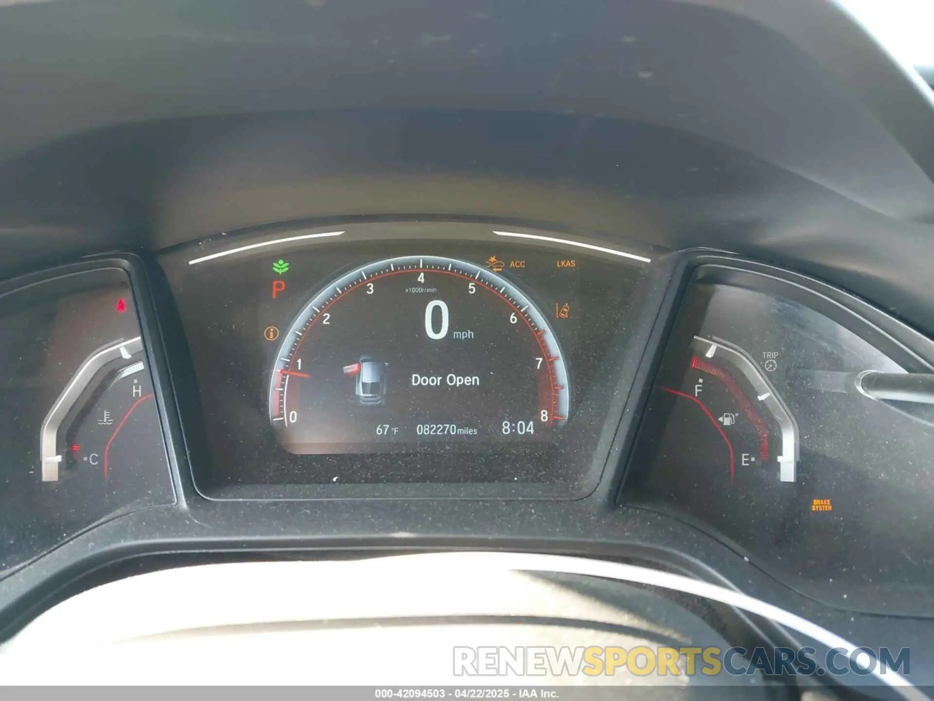 7 fotografías del automóvil dañado SHHFK7H43KU405311 HONDA CIVIC 2019