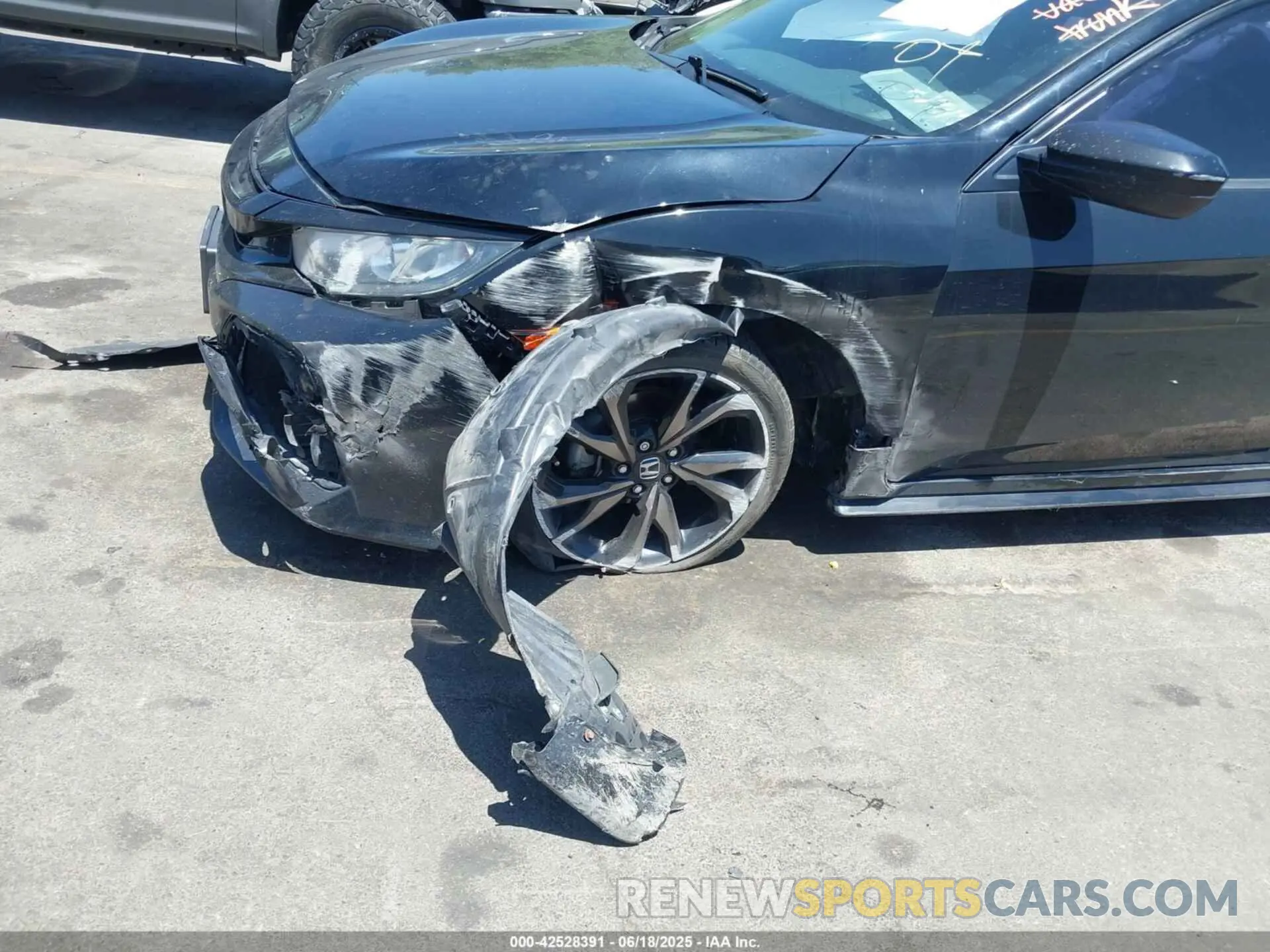 6 fotografías del automóvil dañado SHHFK7H43KU411898 HONDA CIVIC 2019