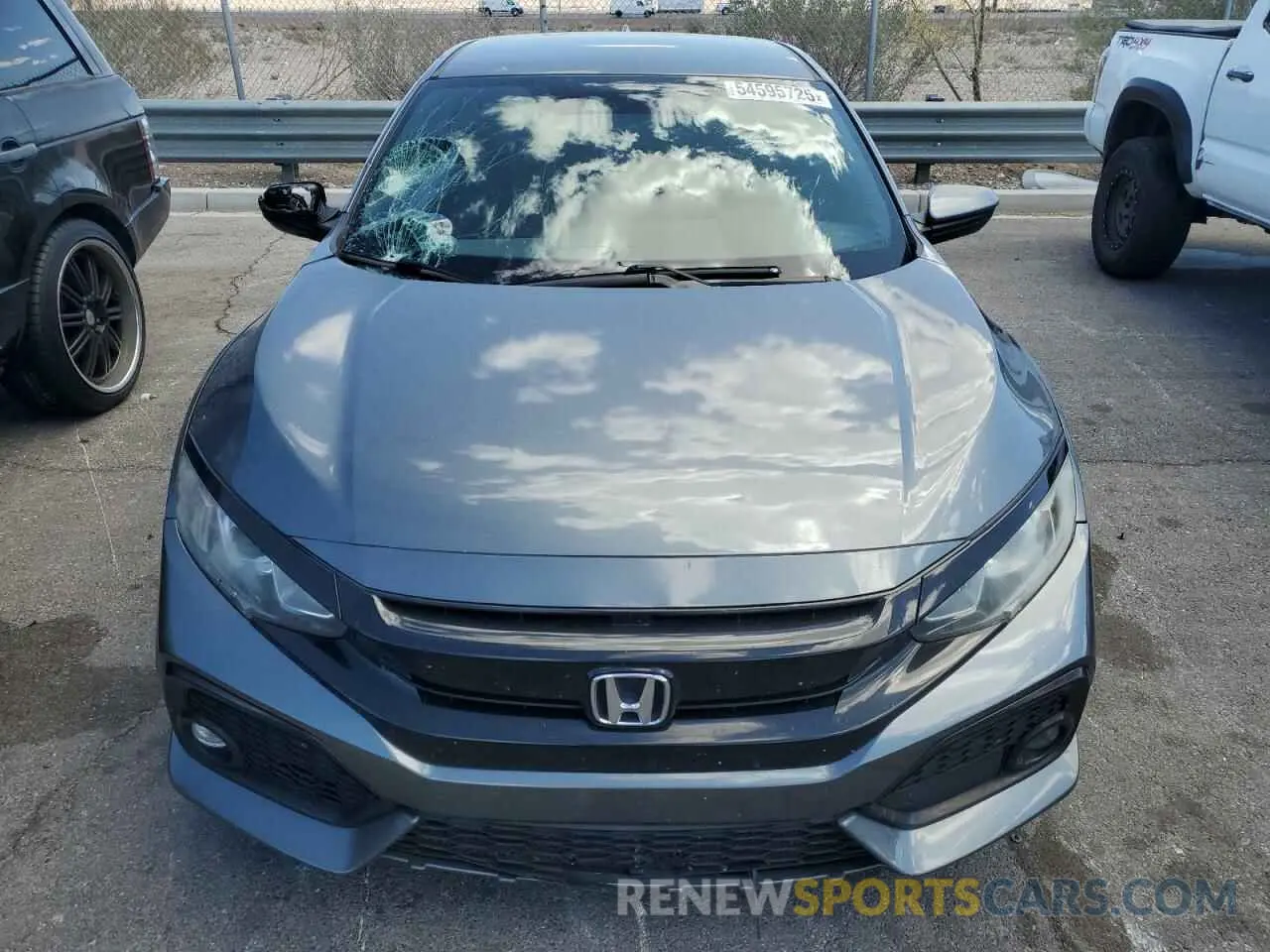 5 fotografías del automóvil dañado SHHFK7H44KU205585 HONDA CIVIC 2019