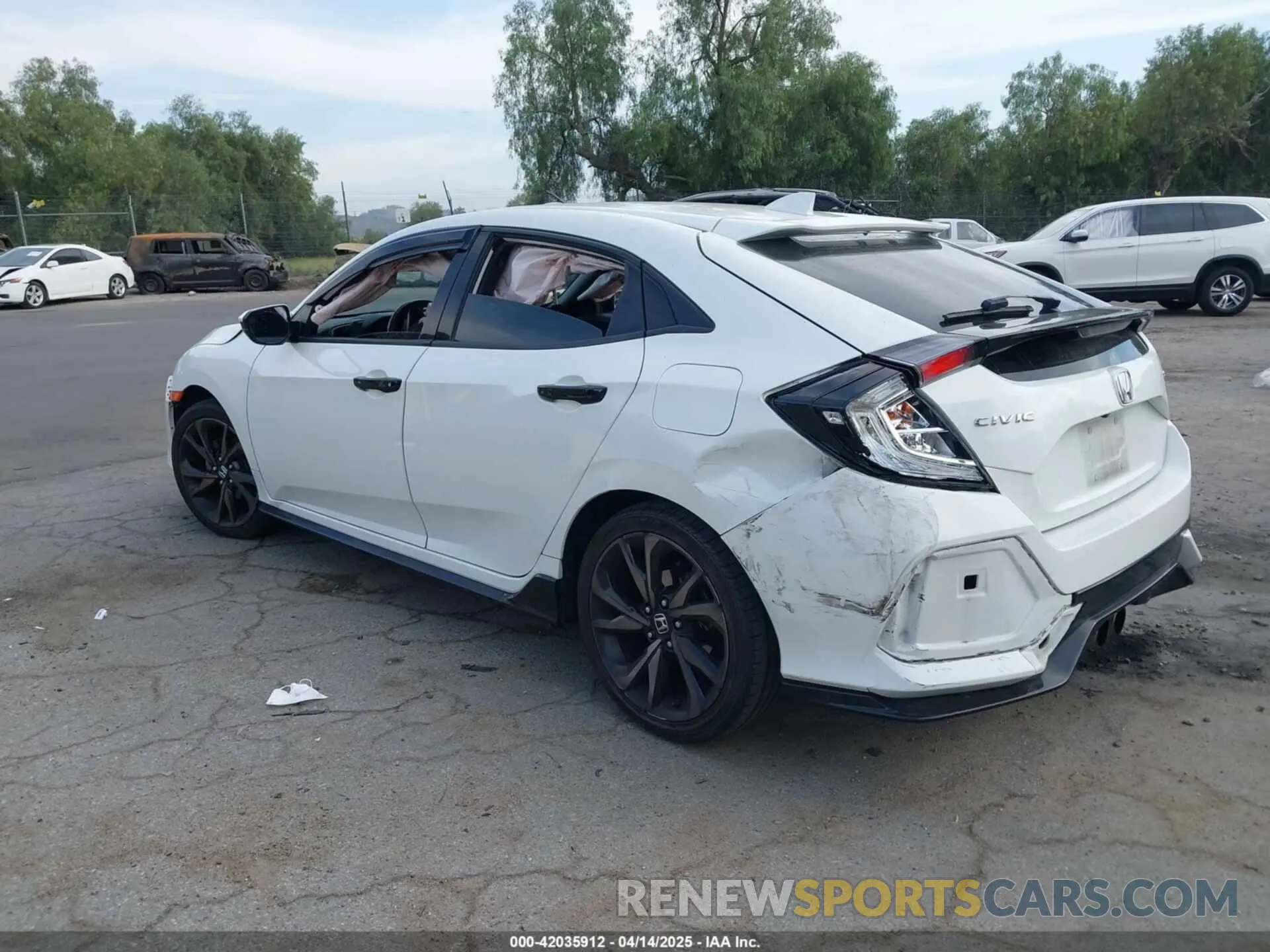 3 fotografías del automóvil dañado SHHFK7H45KU406167 HONDA CIVIC 2019