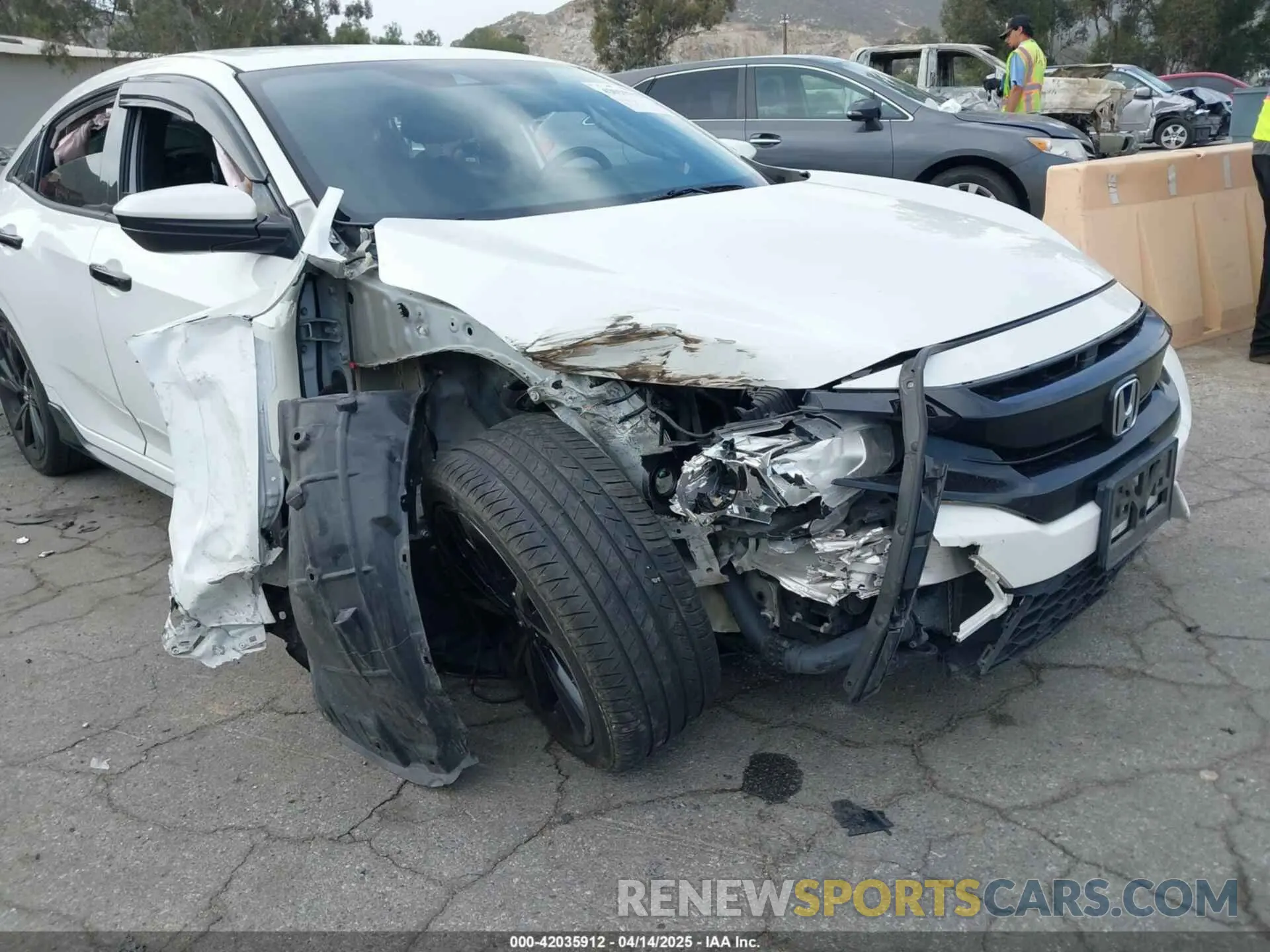 6 fotografías del automóvil dañado SHHFK7H45KU406167 HONDA CIVIC 2019