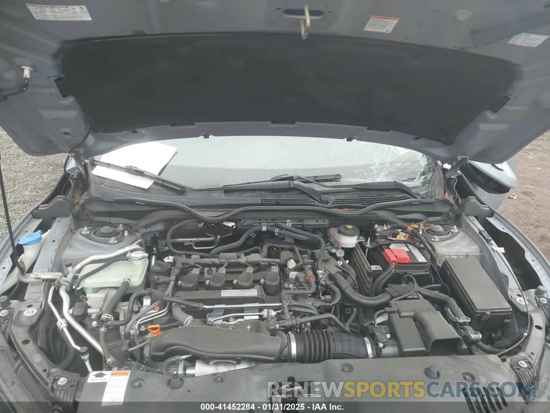 10 fotografías del automóvil dañado SHHFK7H45KU413040 HONDA CIVIC 2019