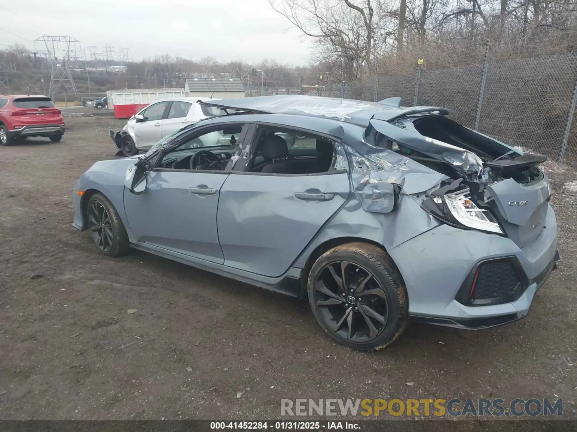 3 fotografías del automóvil dañado SHHFK7H45KU413040 HONDA CIVIC 2019