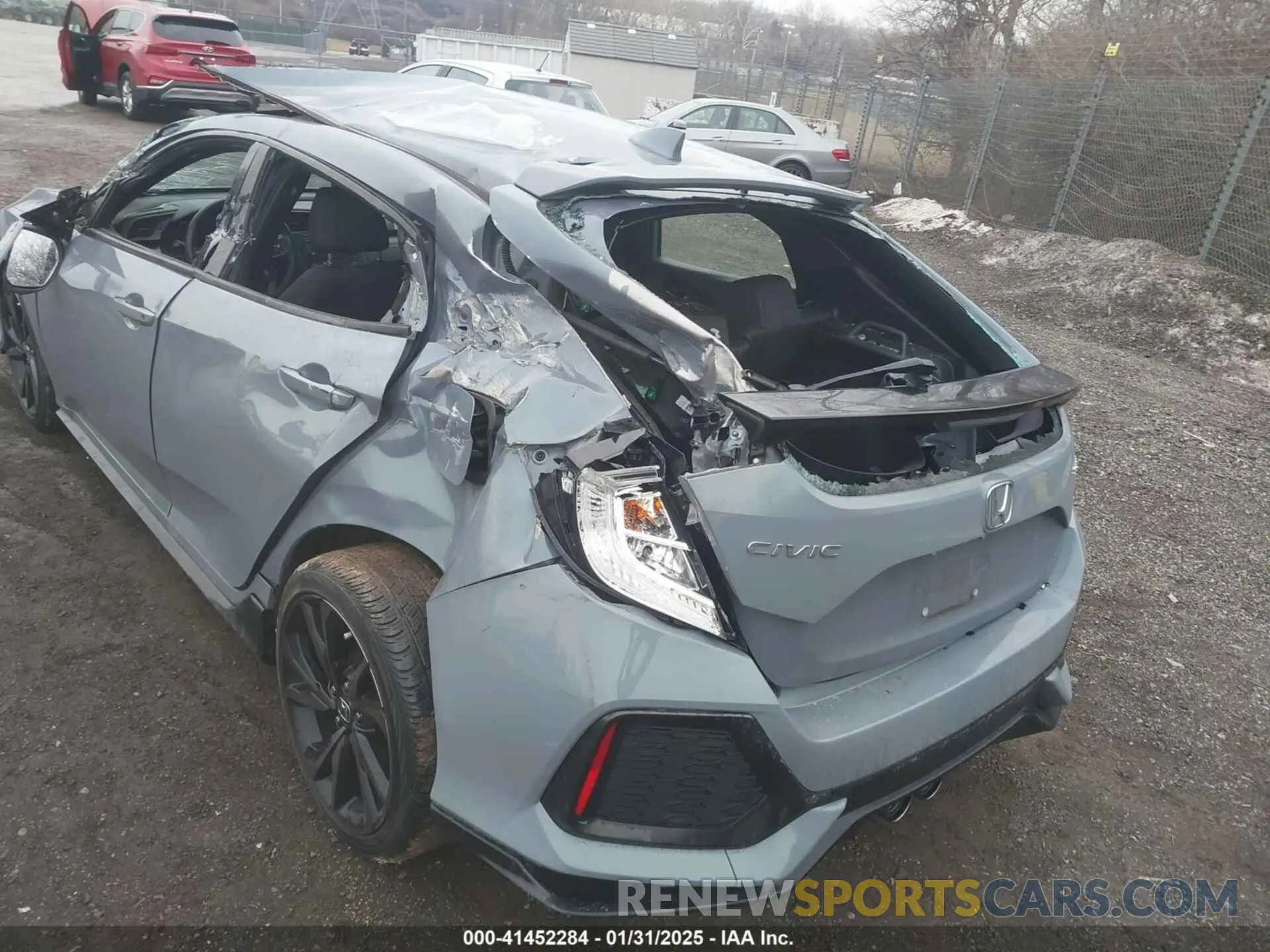 6 fotografías del automóvil dañado SHHFK7H45KU413040 HONDA CIVIC 2019