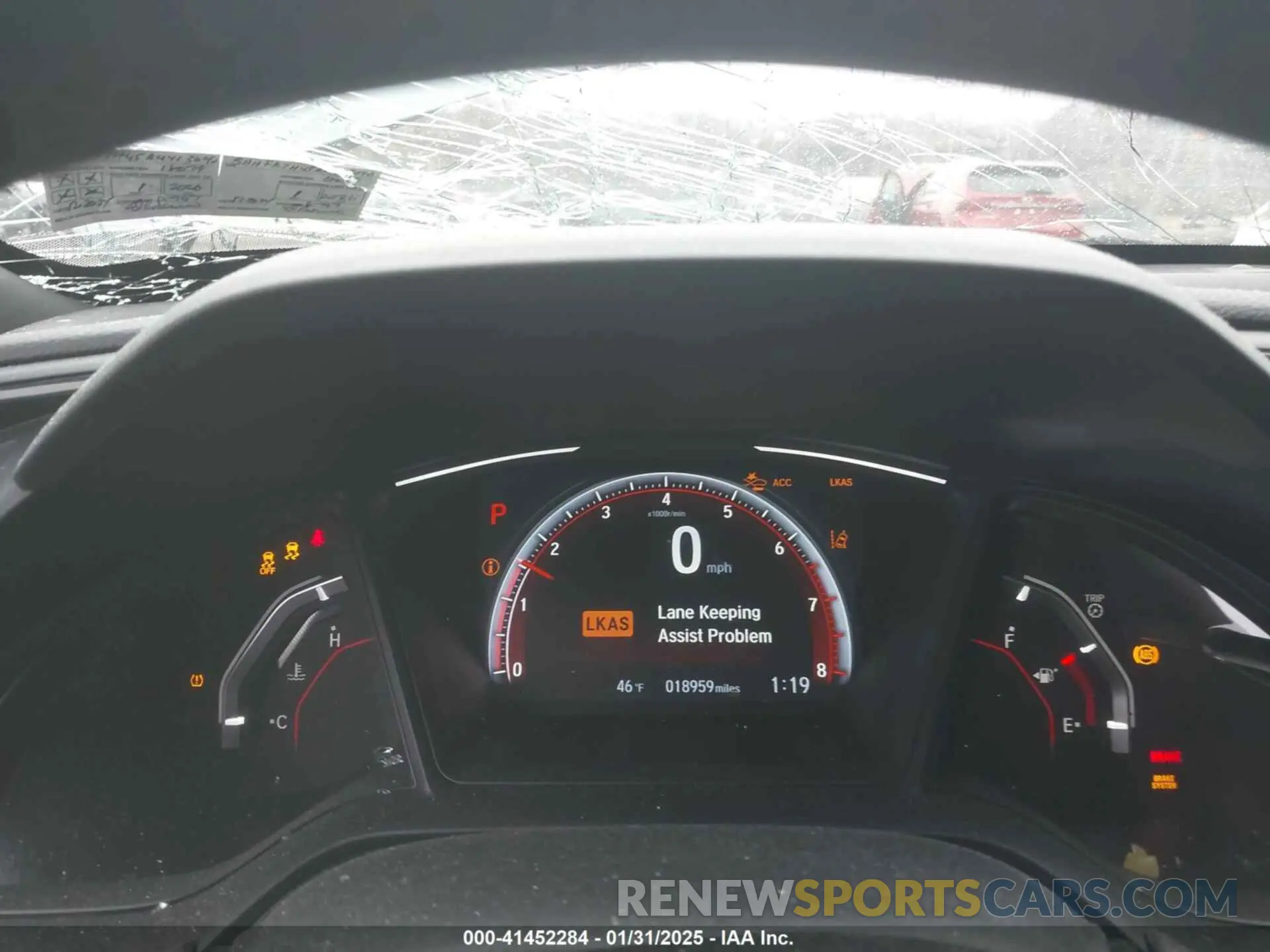 7 fotografías del automóvil dañado SHHFK7H45KU413040 HONDA CIVIC 2019