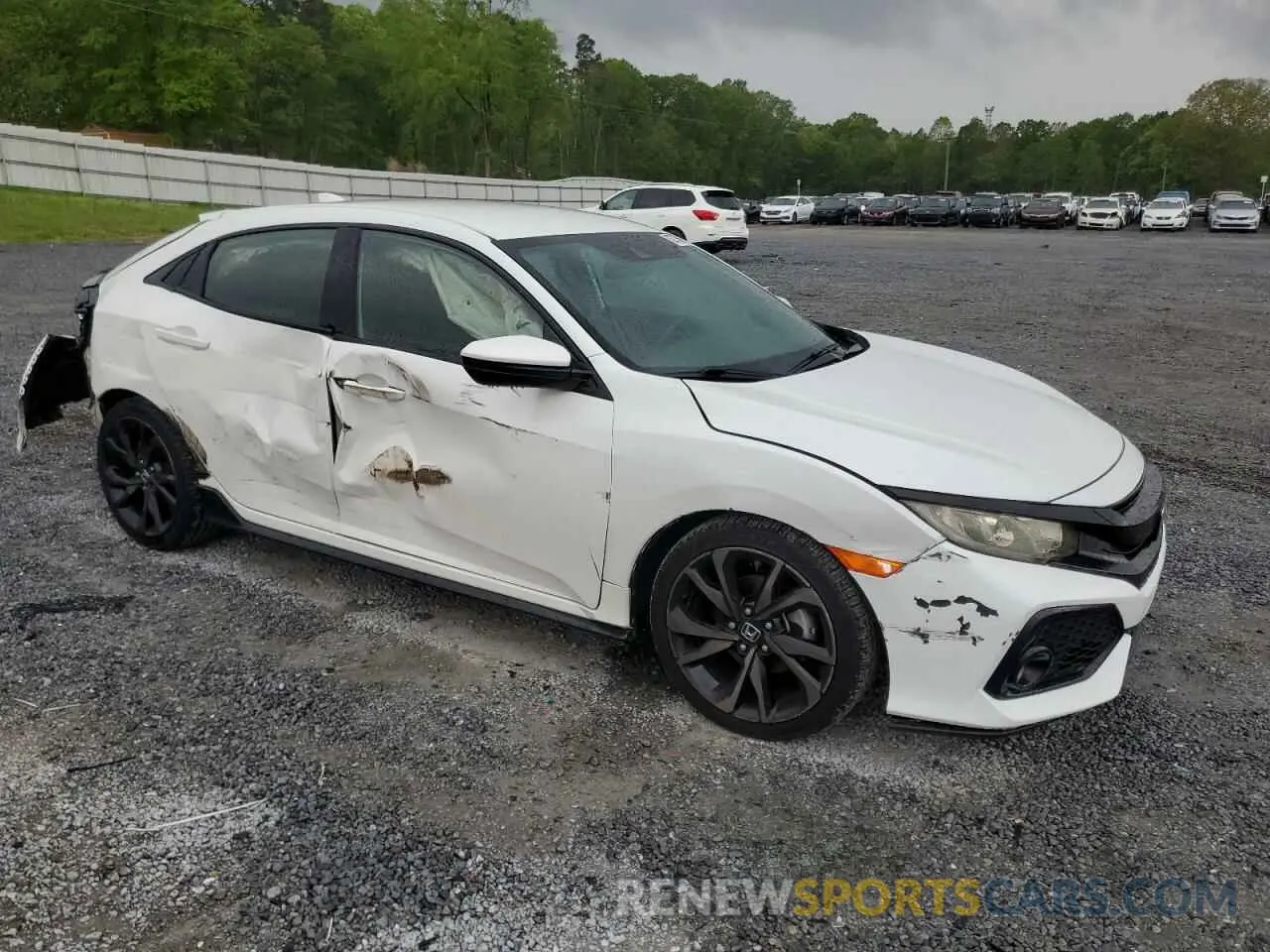 4 fotografías del automóvil dañado SHHFK7H46KU225658 HONDA CIVIC 2019