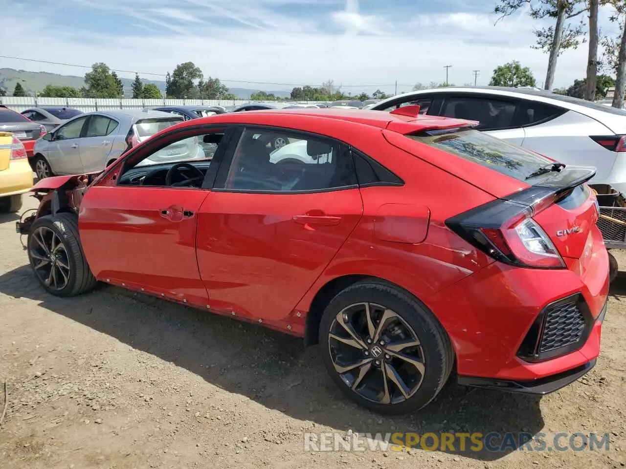 2 fotografías del automóvil dañado SHHFK7H46KU414861 HONDA CIVIC 2019