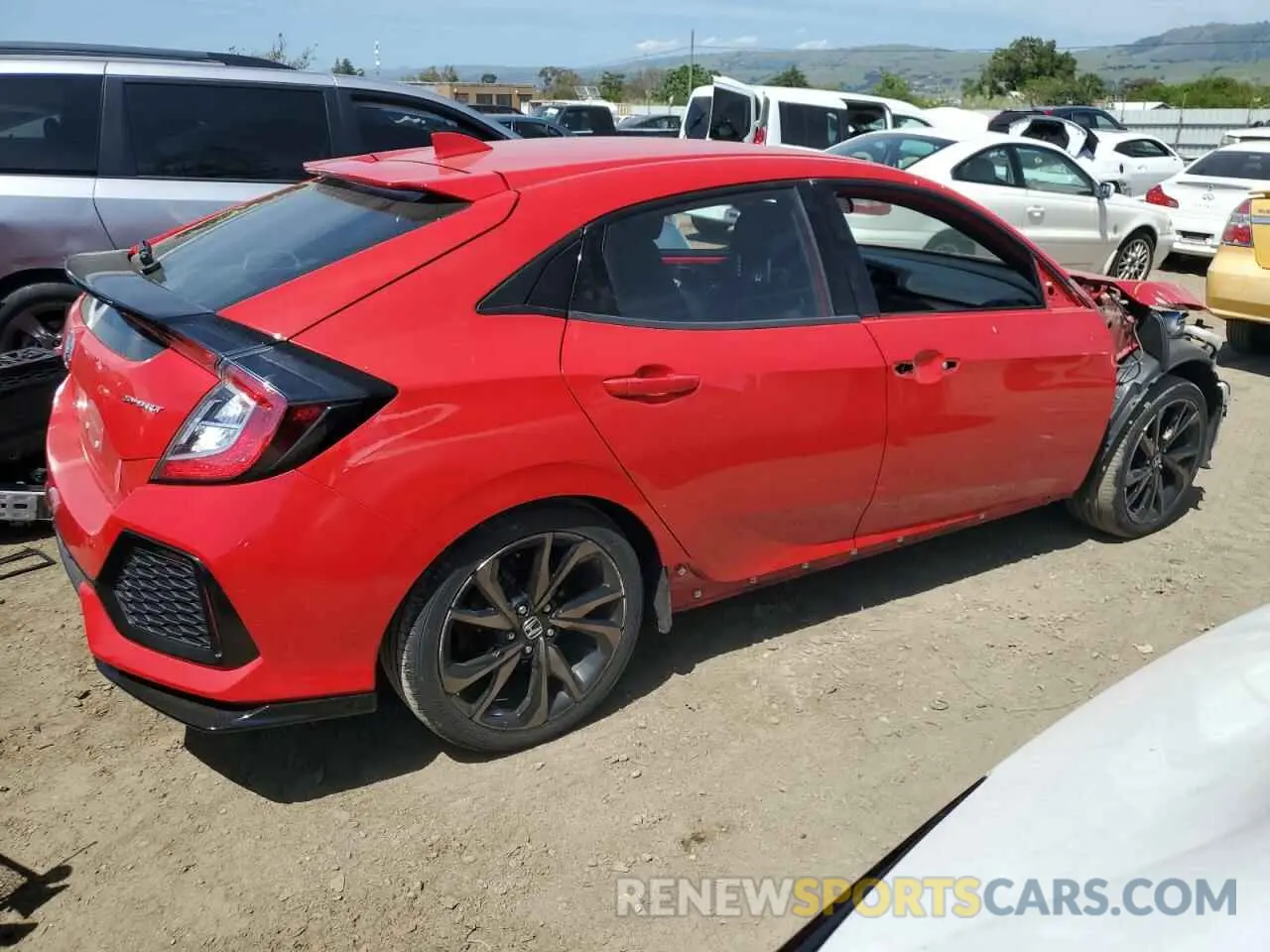 3 fotografías del automóvil dañado SHHFK7H46KU414861 HONDA CIVIC 2019