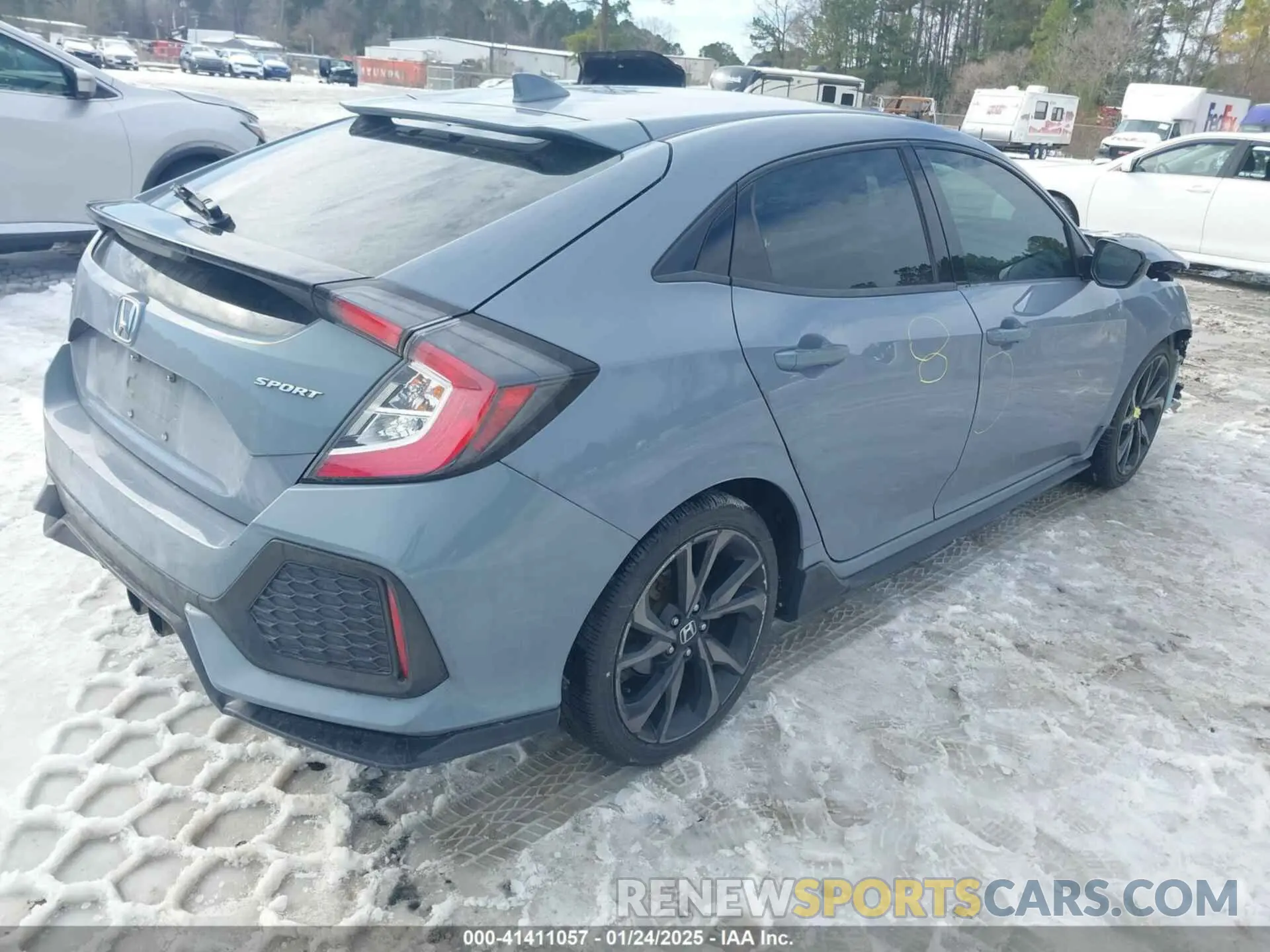 4 fotografías del automóvil dañado SHHFK7H47KU202793 HONDA CIVIC 2019