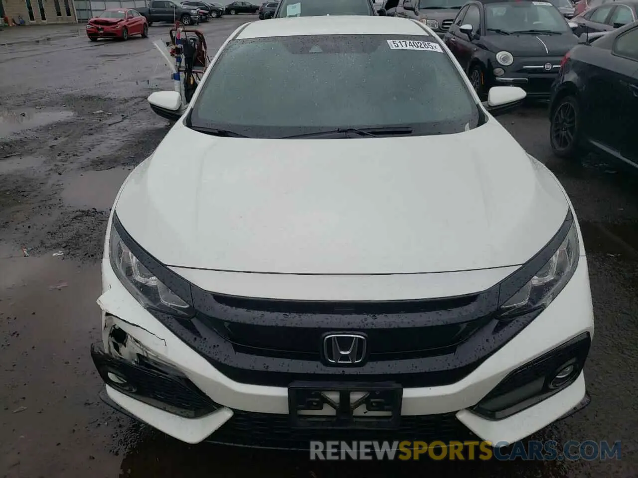 5 fotografías del automóvil dañado SHHFK7H47KU413587 HONDA CIVIC 2019