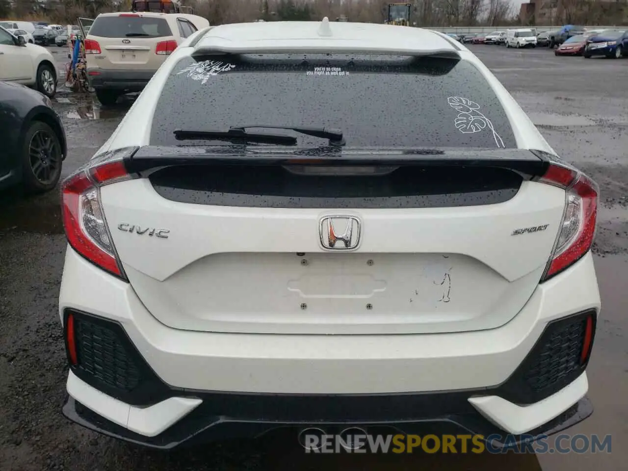 6 fotografías del automóvil dañado SHHFK7H47KU413587 HONDA CIVIC 2019