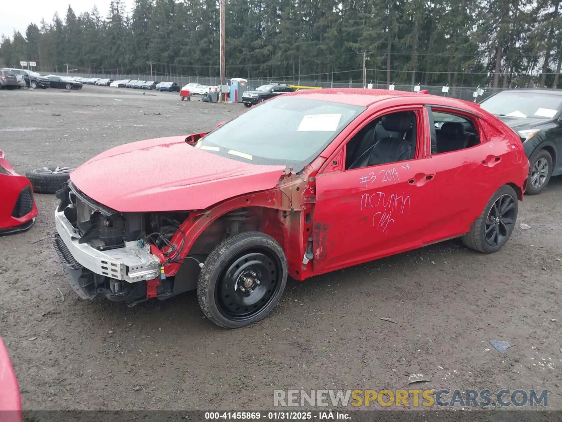 2 fotografías del automóvil dañado SHHFK7H47KU414853 HONDA CIVIC 2019