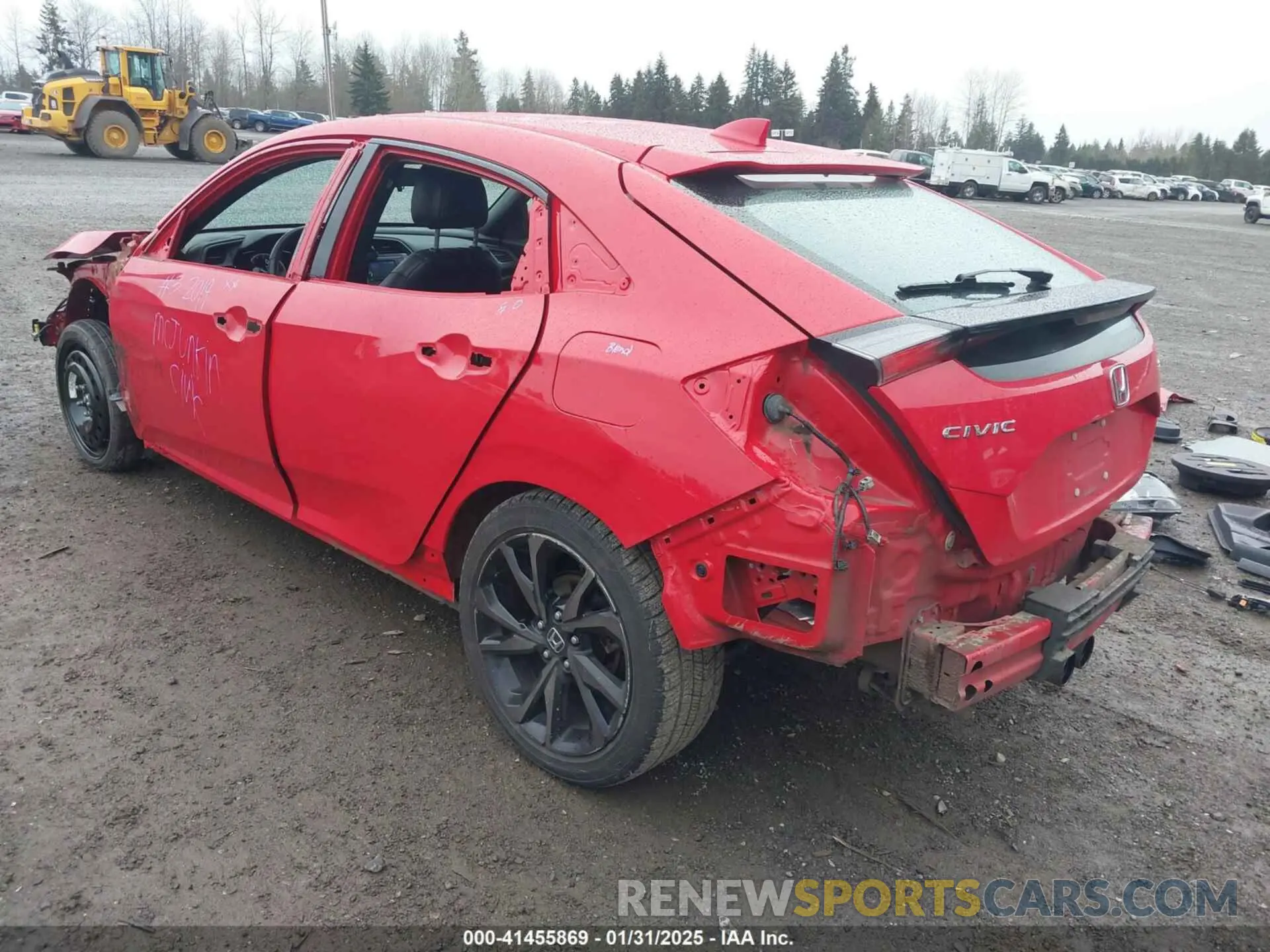 3 fotografías del automóvil dañado SHHFK7H47KU414853 HONDA CIVIC 2019