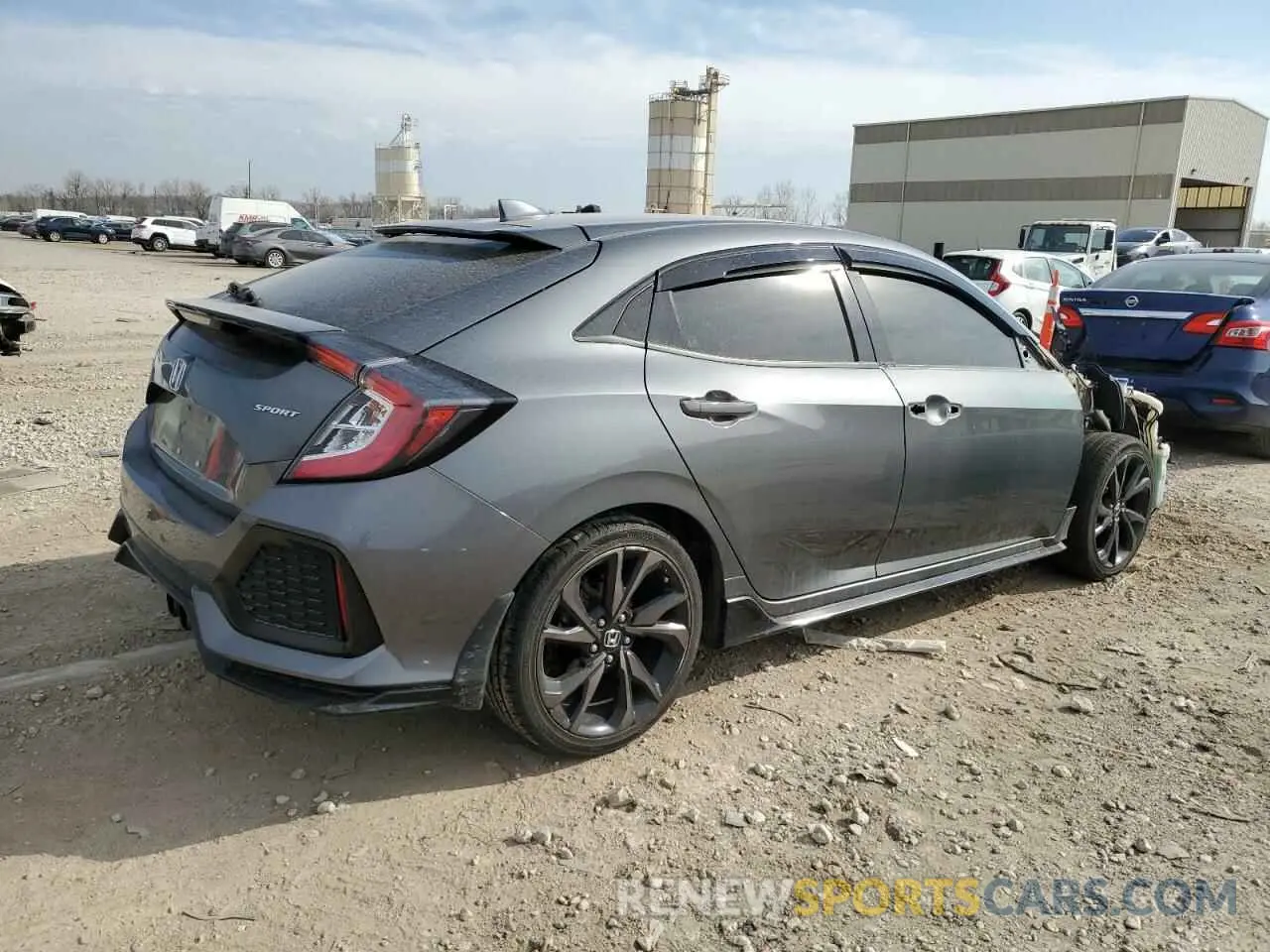 3 fotografías del automóvil dañado SHHFK7H48KU402680 HONDA CIVIC 2019