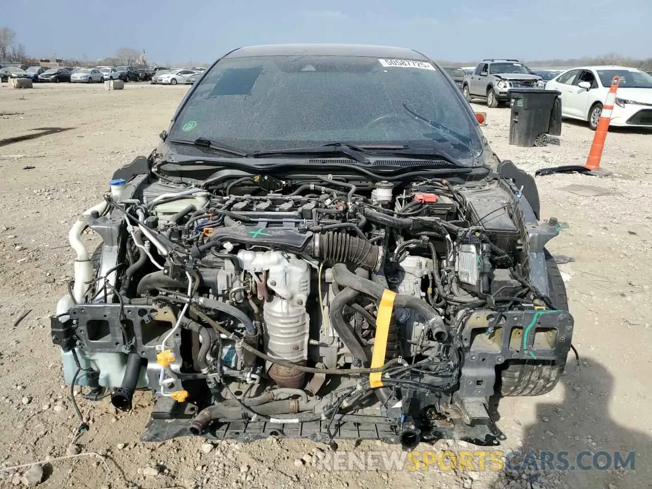 5 fotografías del automóvil dañado SHHFK7H48KU402680 HONDA CIVIC 2019