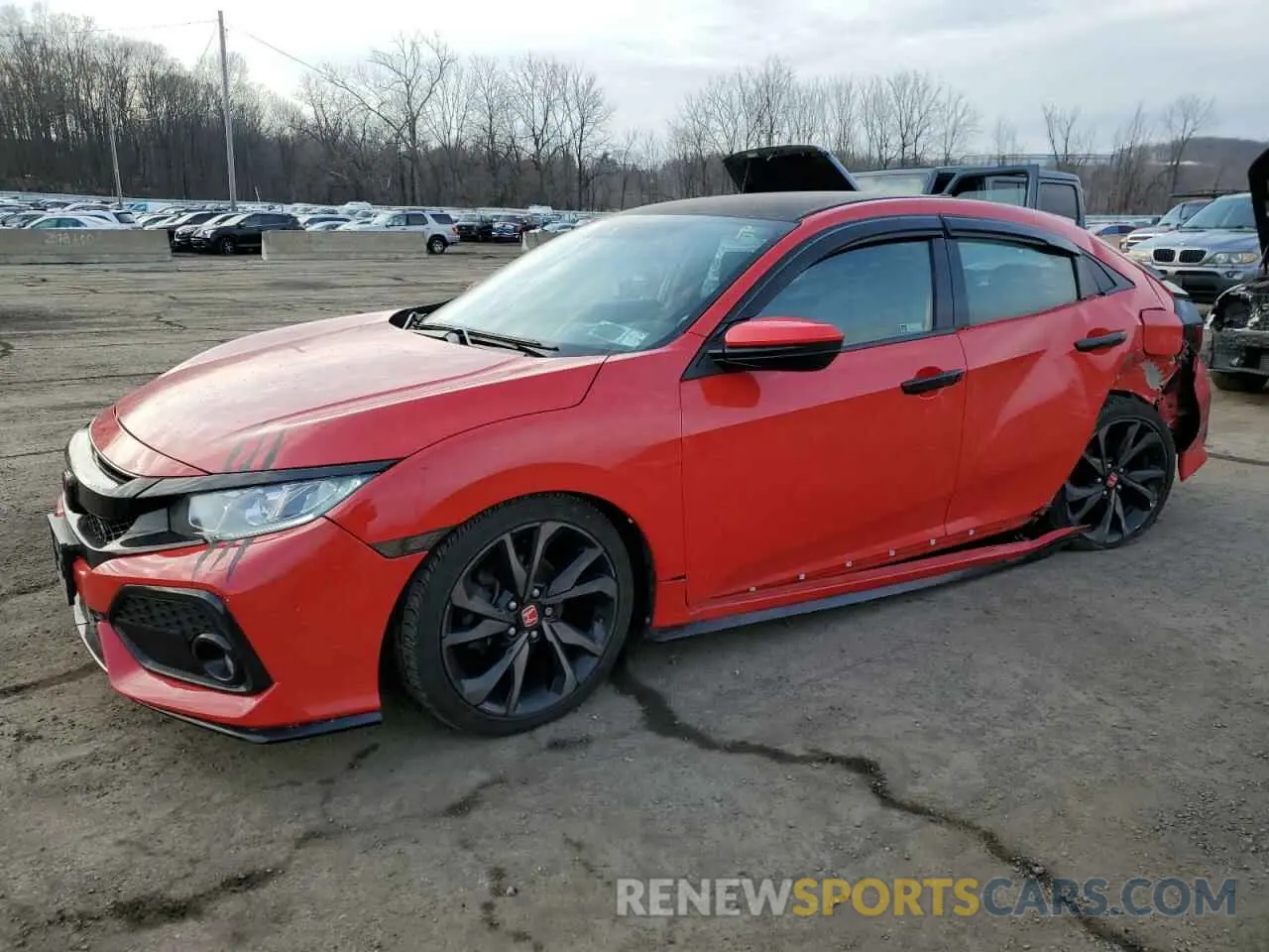 1 fotografías del automóvil dañado SHHFK7H48KU419186 HONDA CIVIC 2019