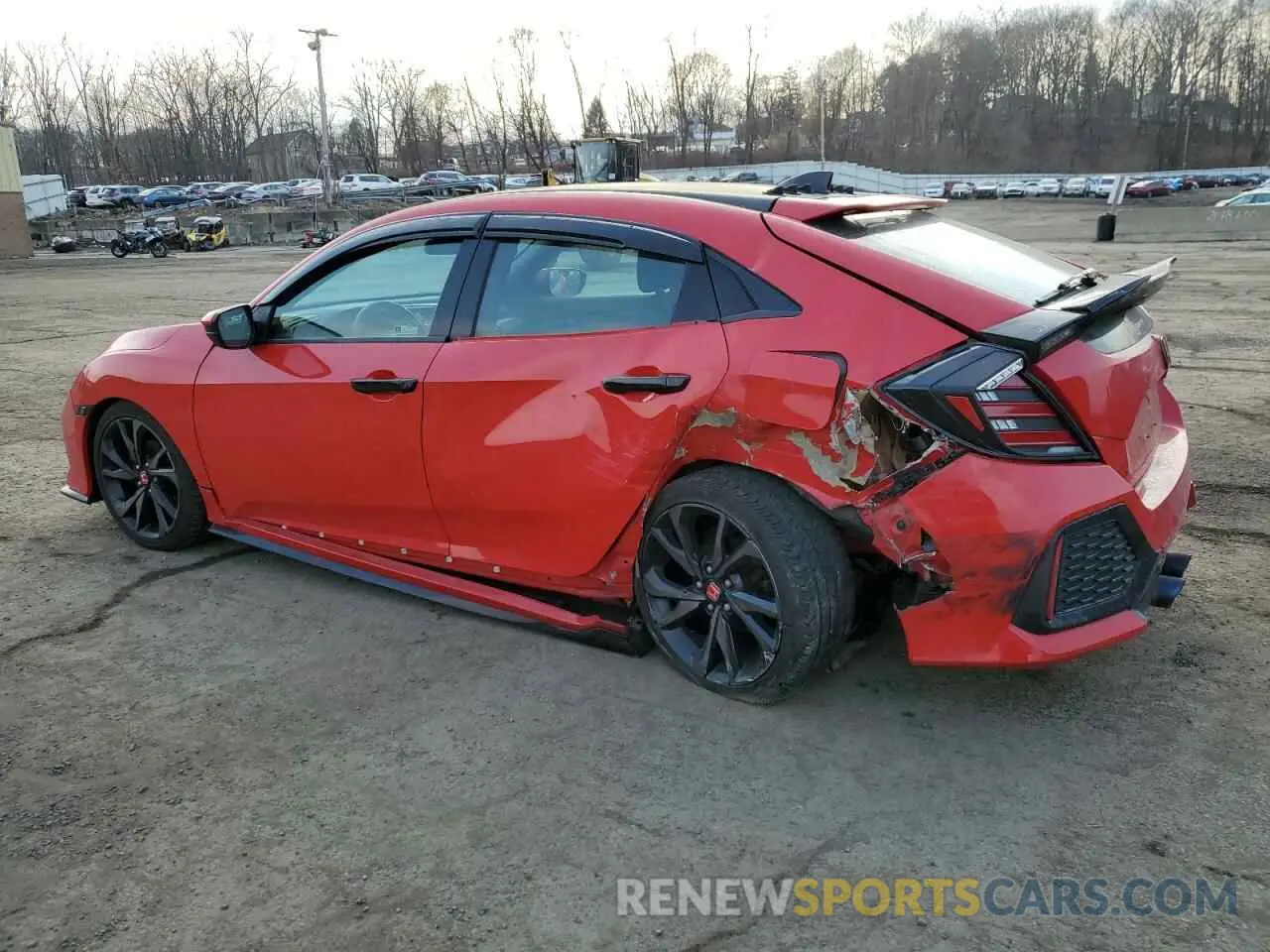 2 fotografías del automóvil dañado SHHFK7H48KU419186 HONDA CIVIC 2019