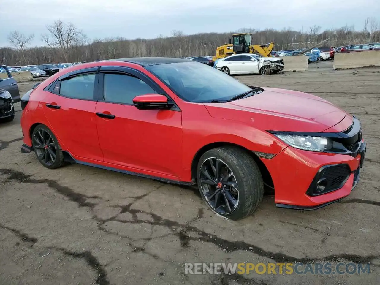 4 fotografías del automóvil dañado SHHFK7H48KU419186 HONDA CIVIC 2019