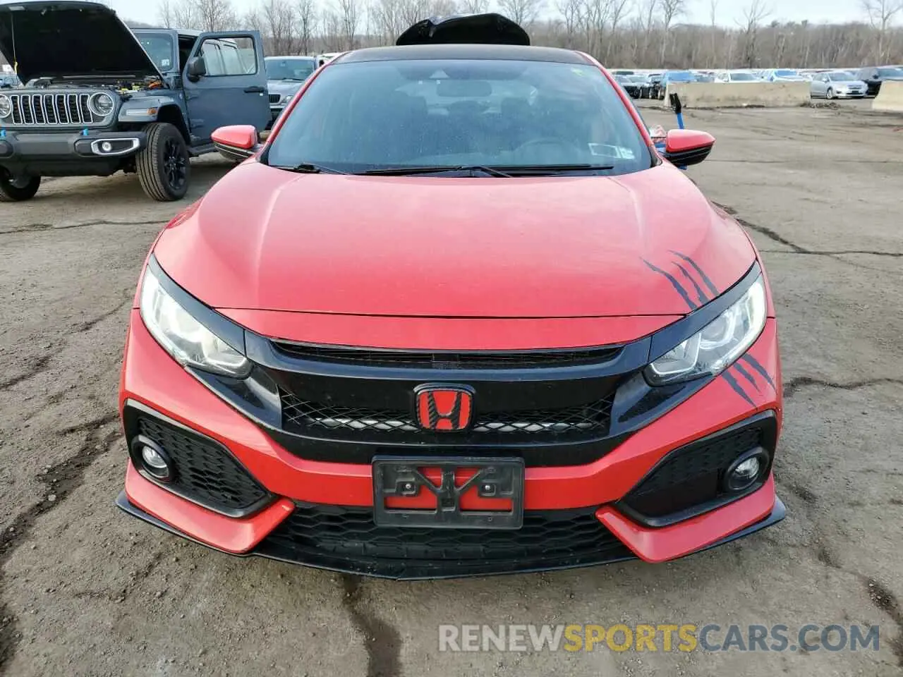 5 fotografías del automóvil dañado SHHFK7H48KU419186 HONDA CIVIC 2019