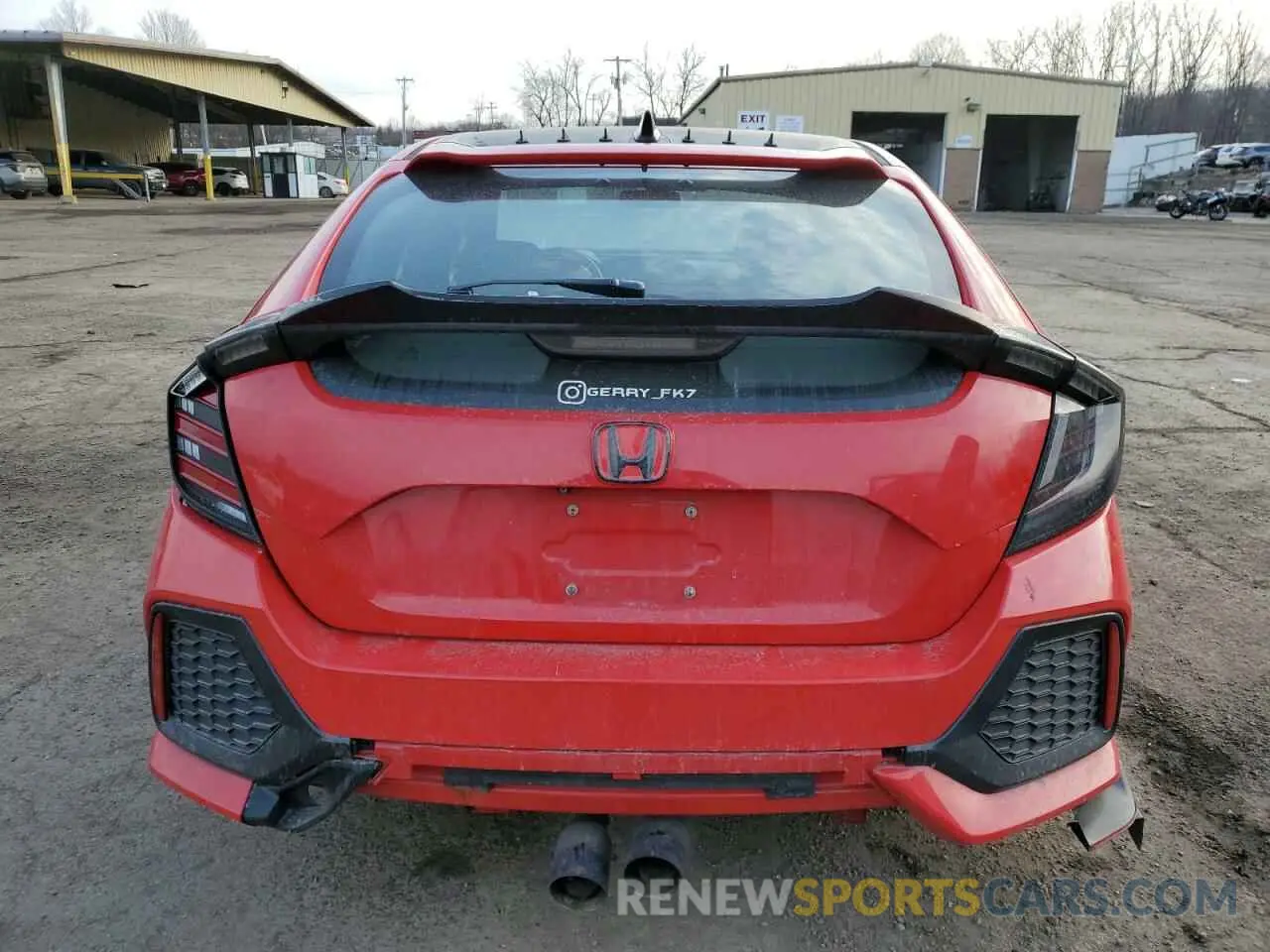 6 fotografías del automóvil dañado SHHFK7H48KU419186 HONDA CIVIC 2019