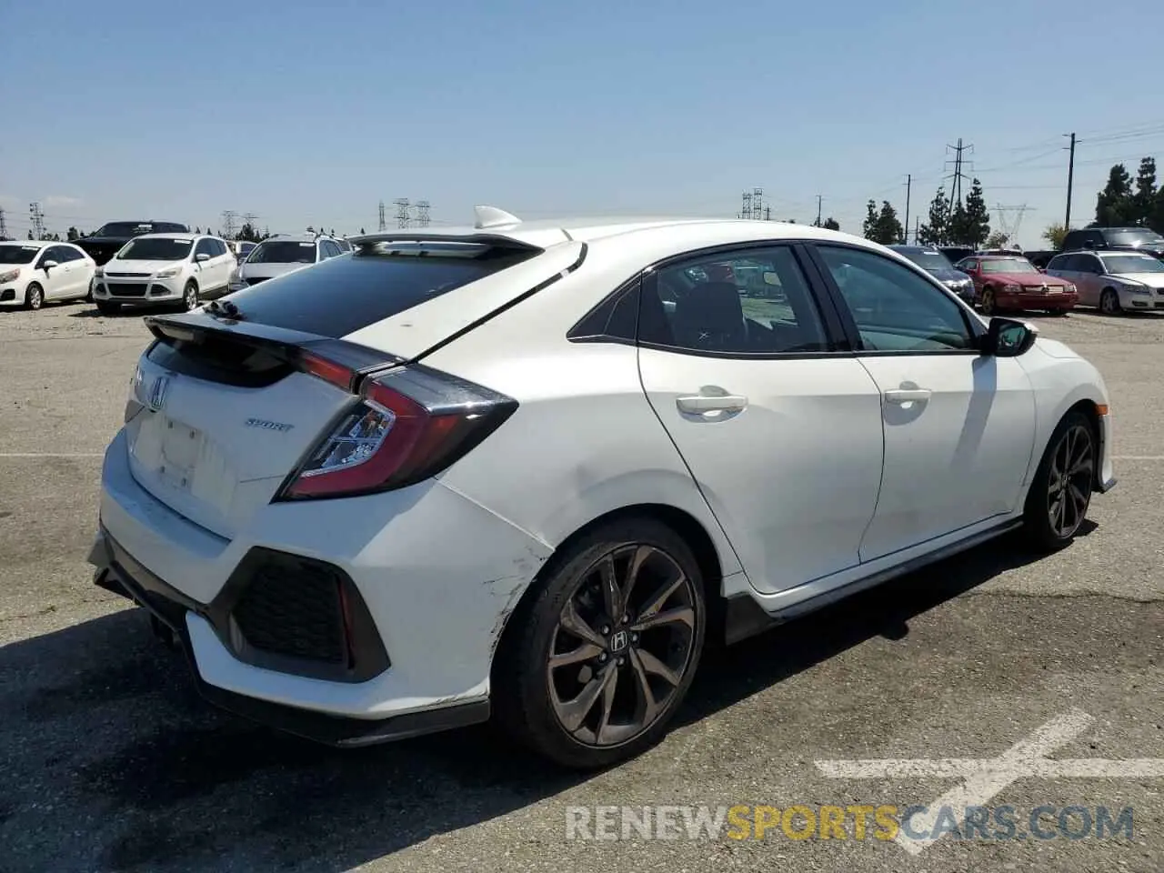 3 fotografías del automóvil dañado SHHFK7H4XKU409470 HONDA CIVIC 2019