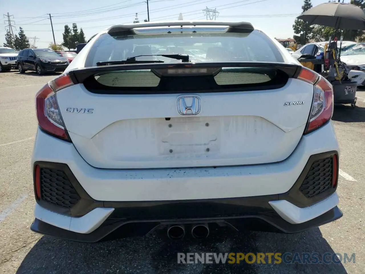 6 fotografías del automóvil dañado SHHFK7H4XKU409470 HONDA CIVIC 2019