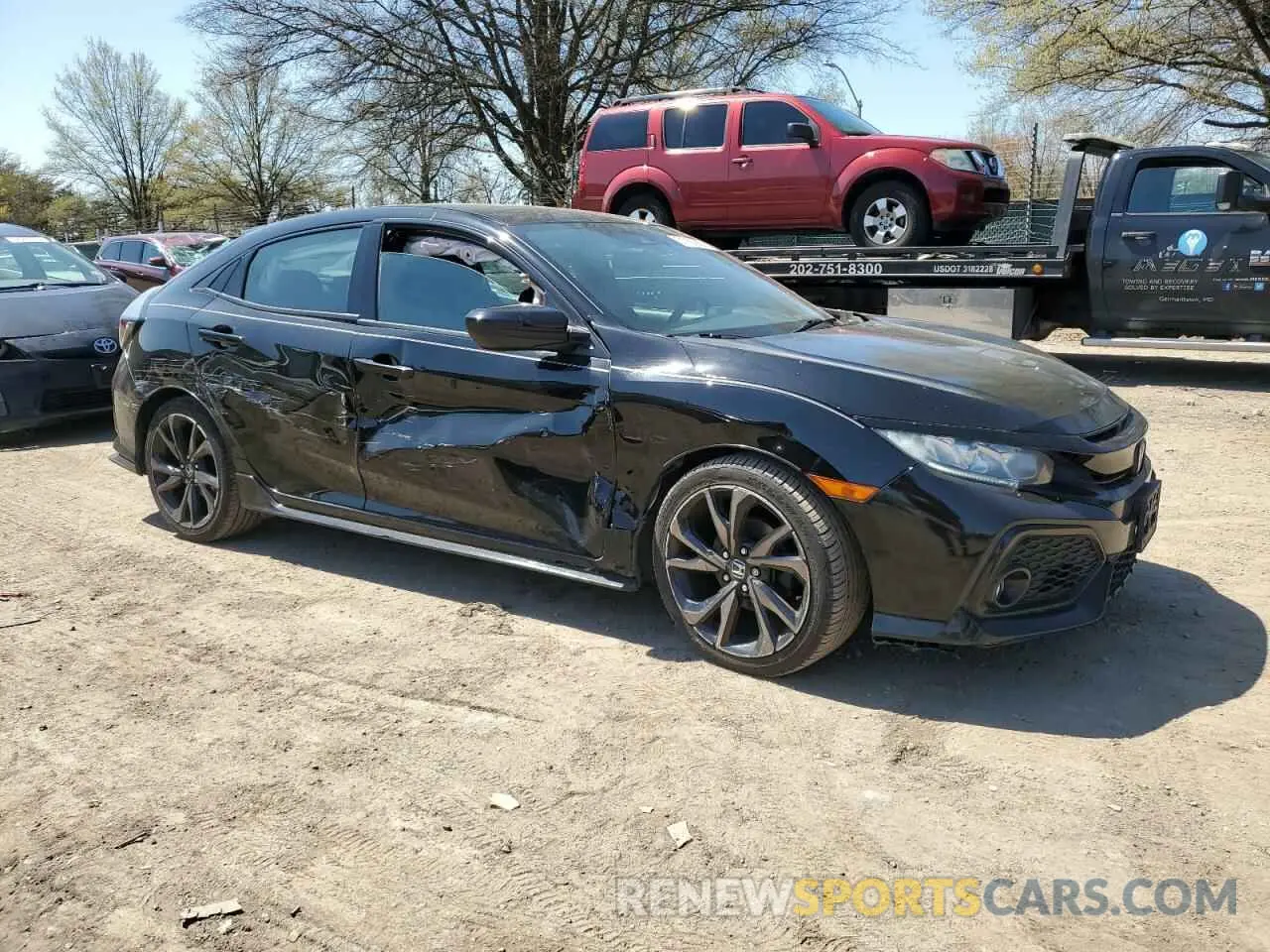 4 fotografías del automóvil dañado SHHFK7H4XKU422798 HONDA CIVIC 2019