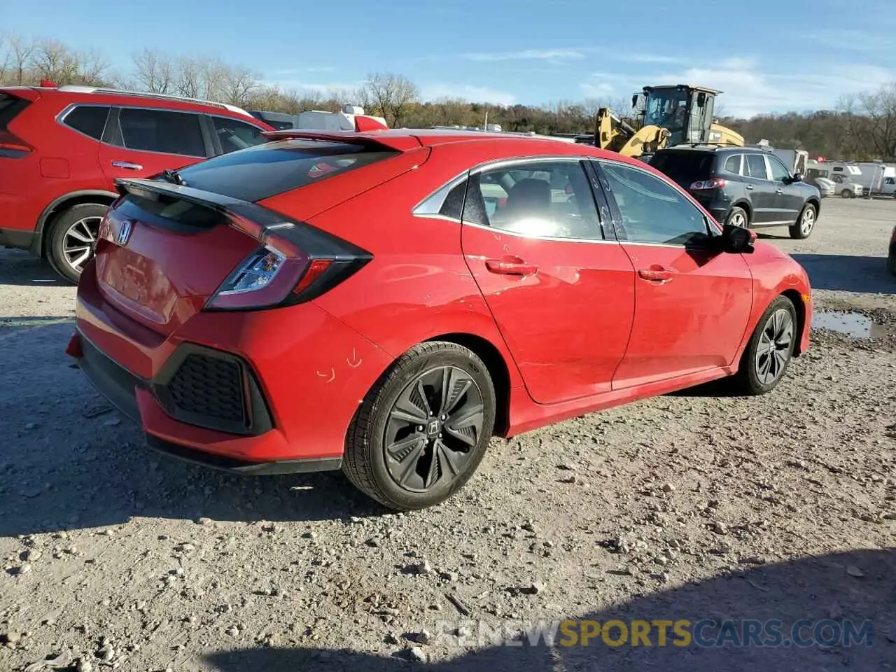 3 fotografías del automóvil dañado SHHFK7H63KU220094 HONDA CIVIC 2019