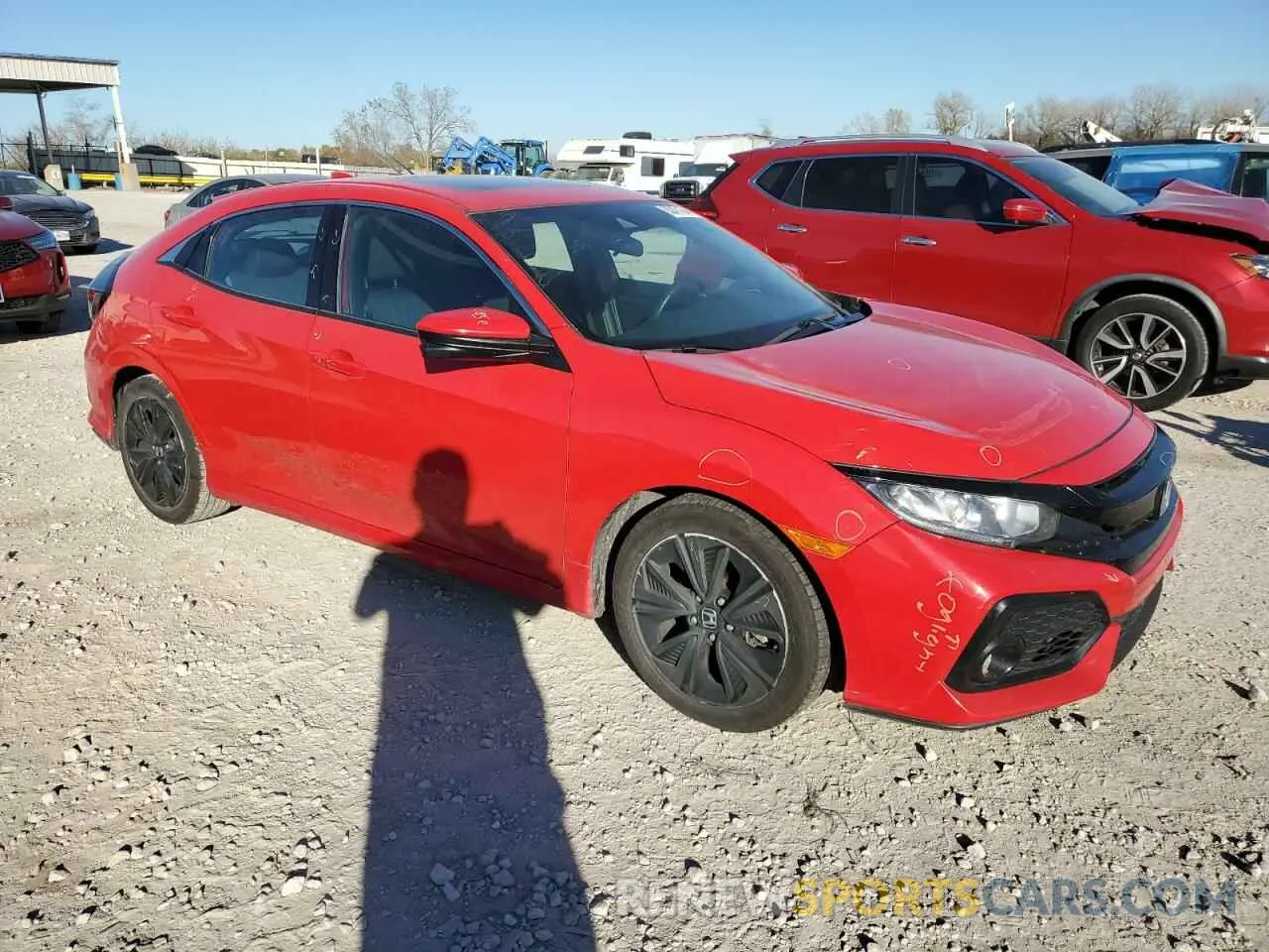 4 fotografías del automóvil dañado SHHFK7H63KU220094 HONDA CIVIC 2019