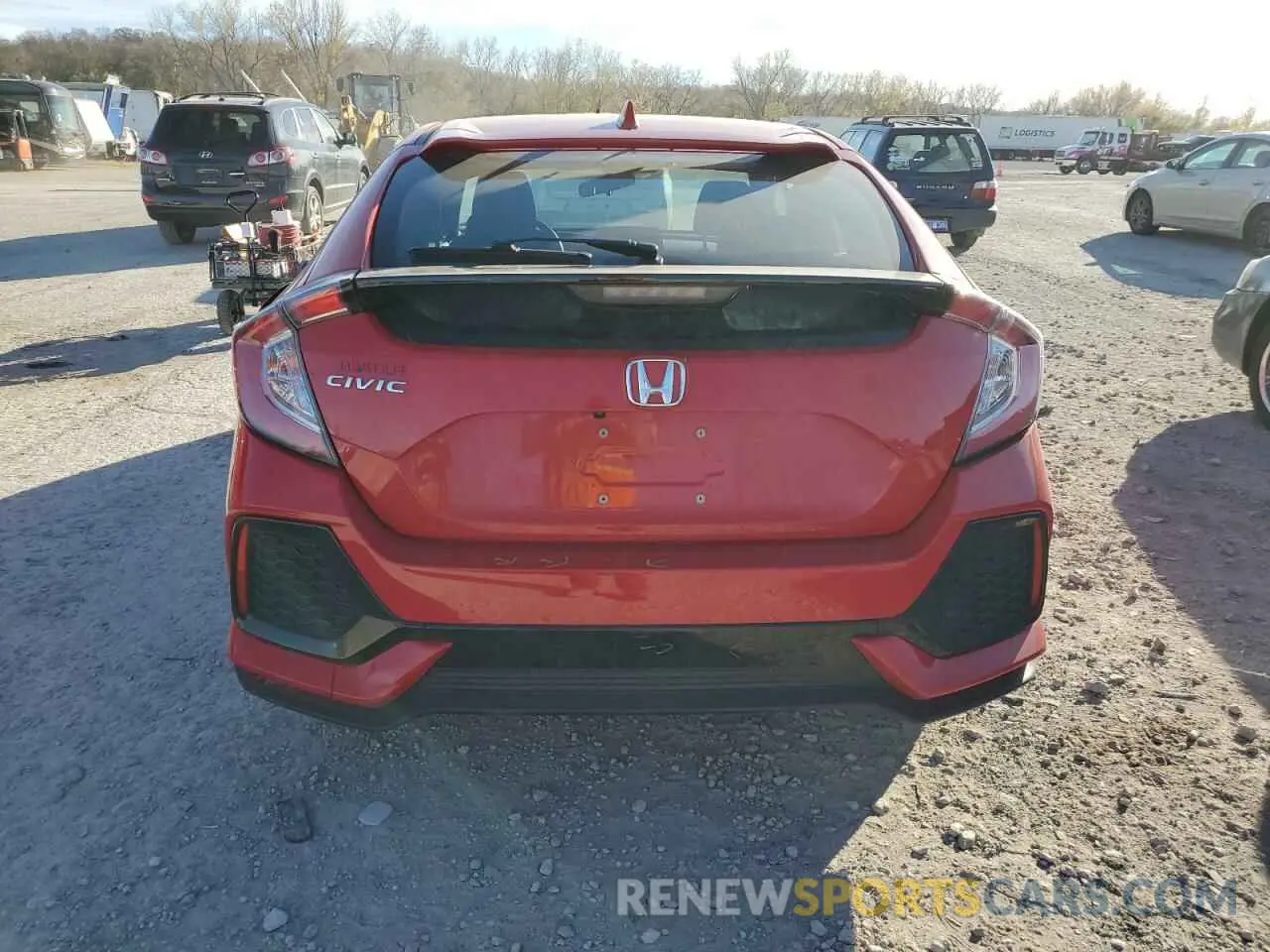 6 fotografías del automóvil dañado SHHFK7H63KU220094 HONDA CIVIC 2019