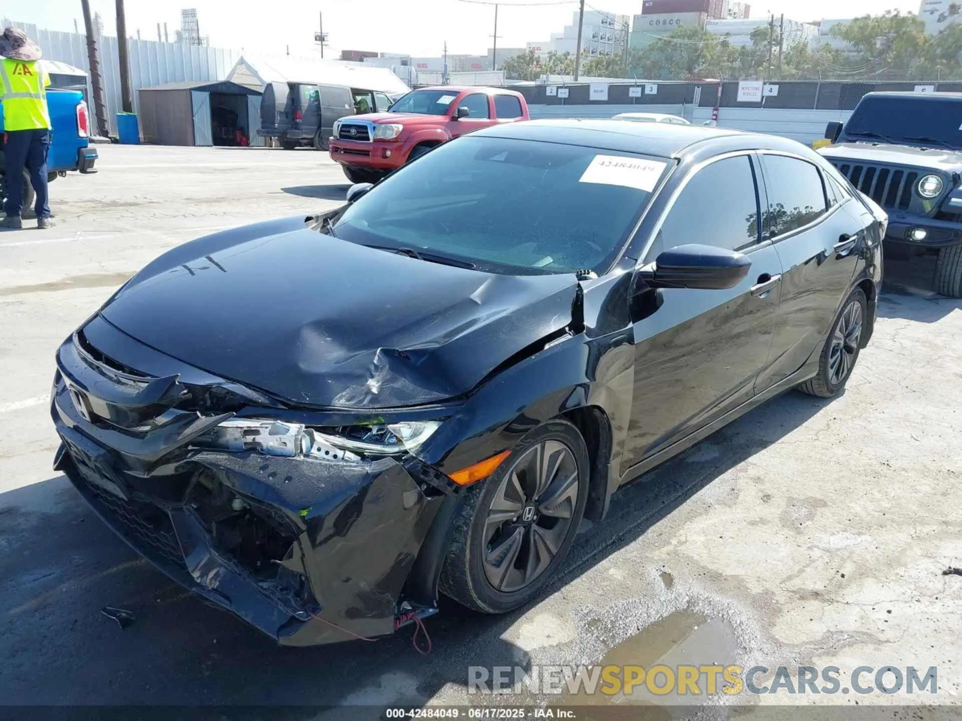 2 fotografías del automóvil dañado SHHFK7H63KU407593 HONDA CIVIC 2019